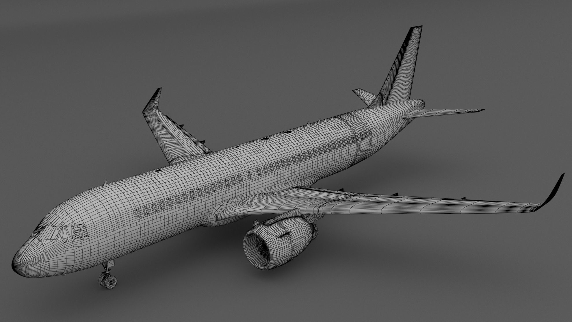 EasyJet A320 Unpainted 3D model_6
