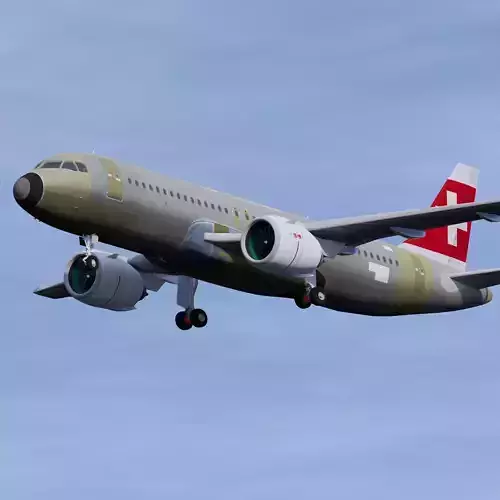 Swiss Air A320 Unpainted