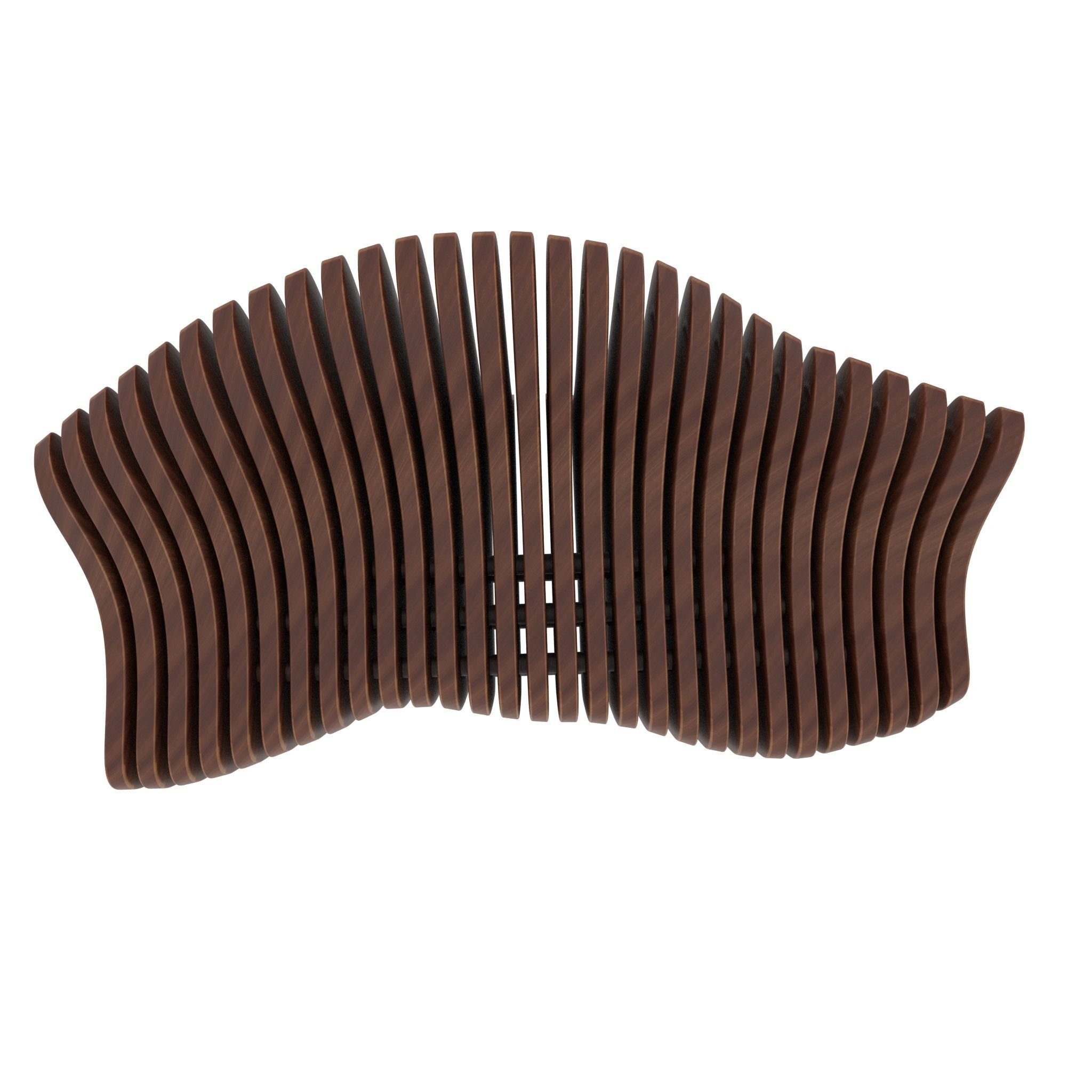 Wooden Sofa 3D model_4