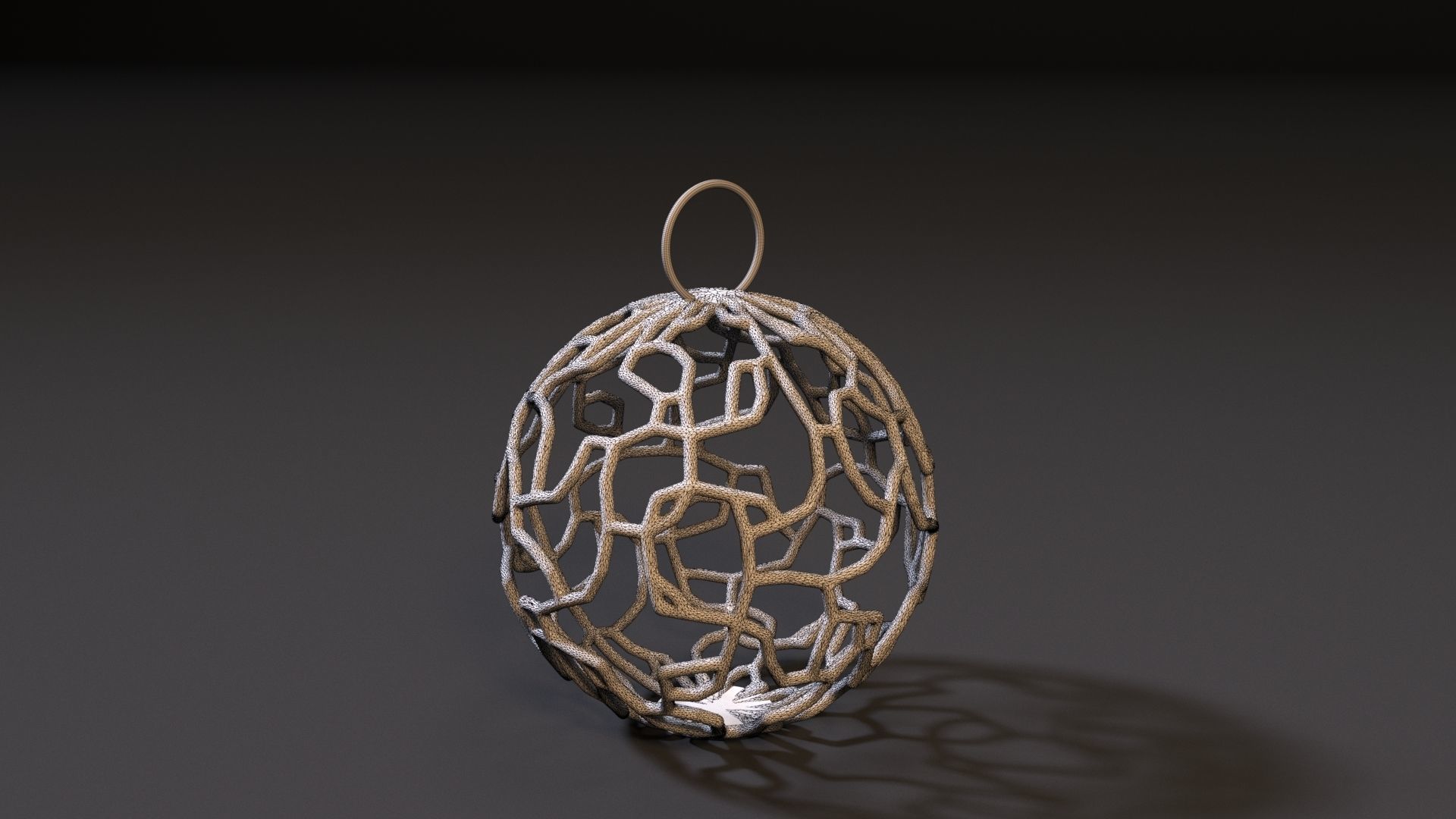 Christmas decoration ball 3D print model_7