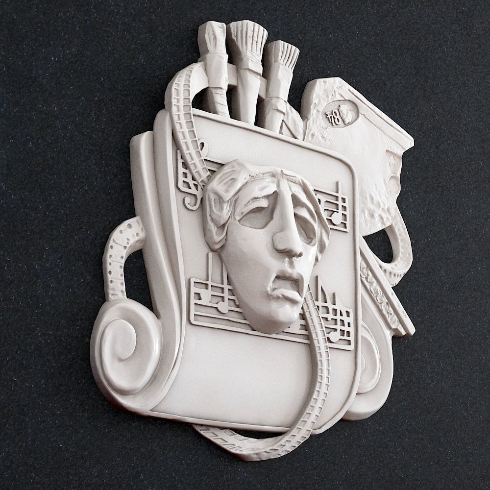  artist painter logo 3D print model_1