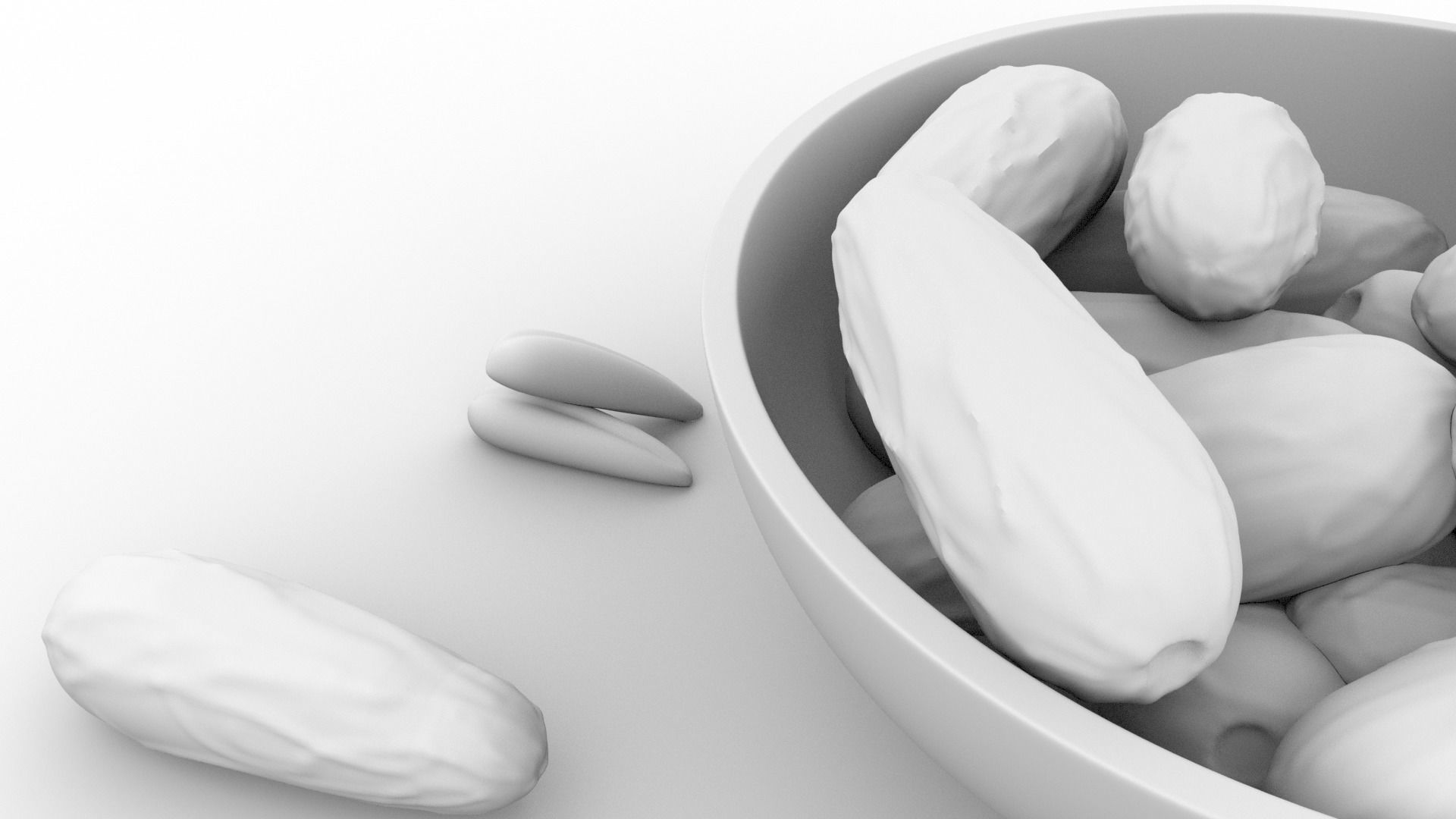 date fruit Free low-poly 3D model_13
