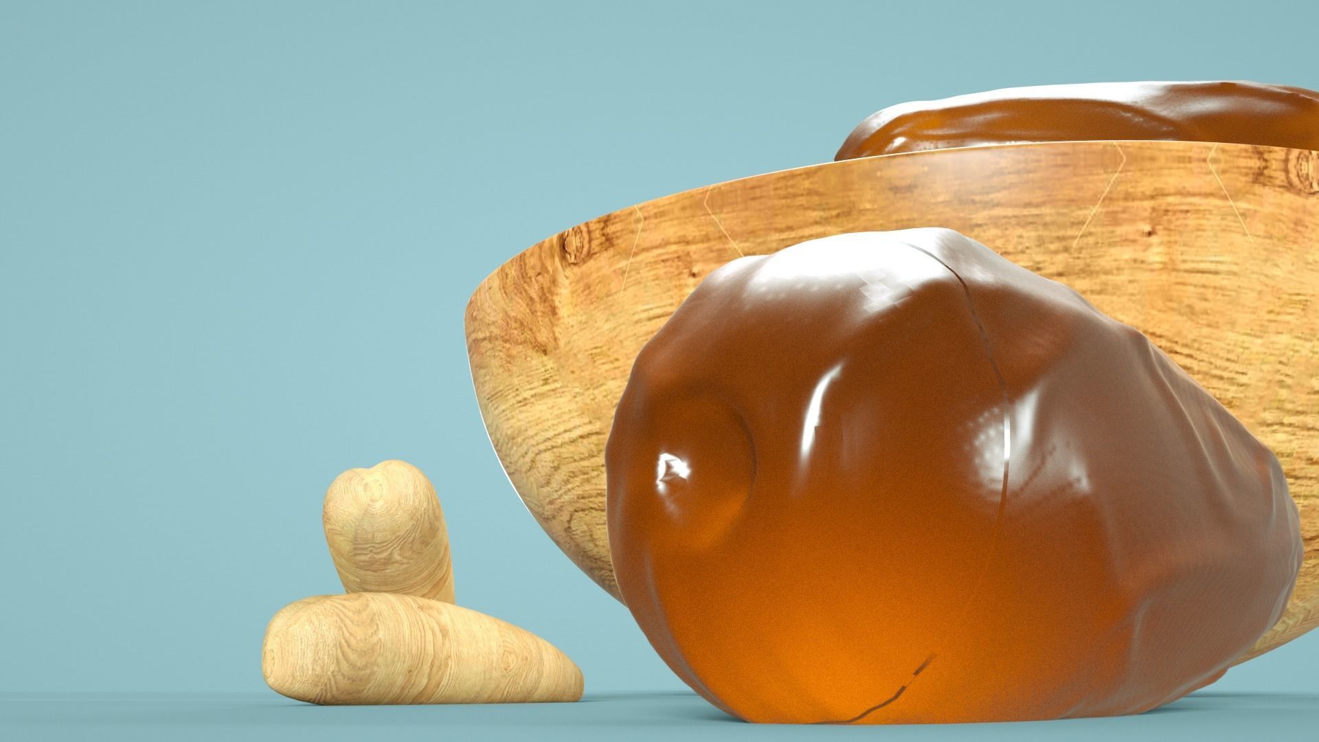 date fruit Free low-poly 3D model_9