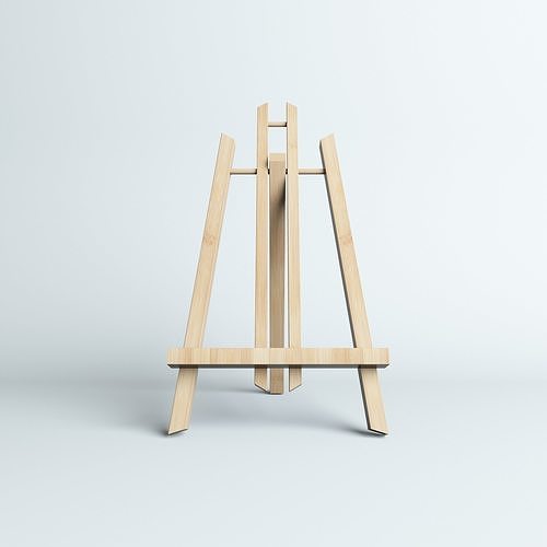 Easel bamboo 3D model