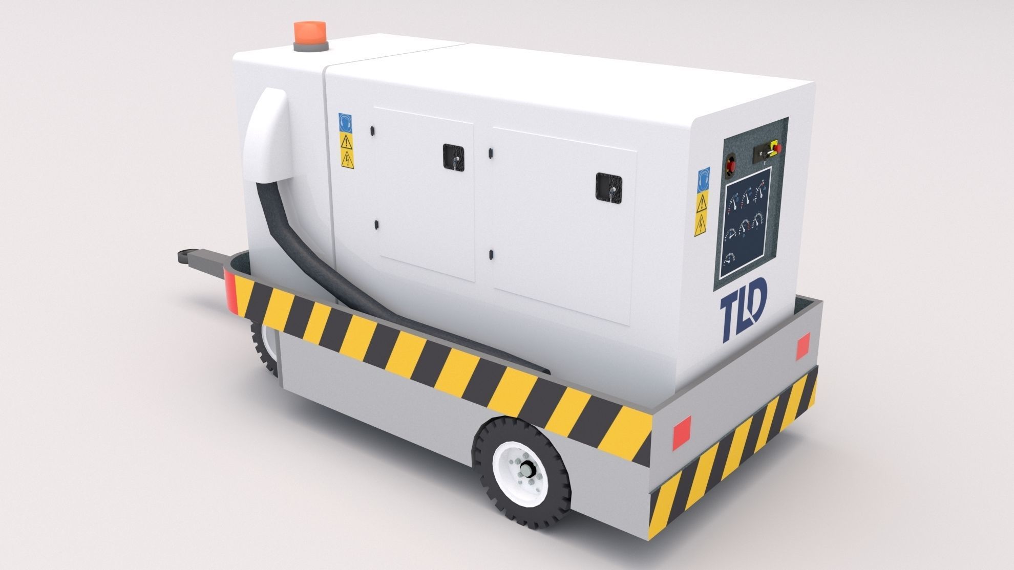Ground Power Unit Low-poly 3D model_1