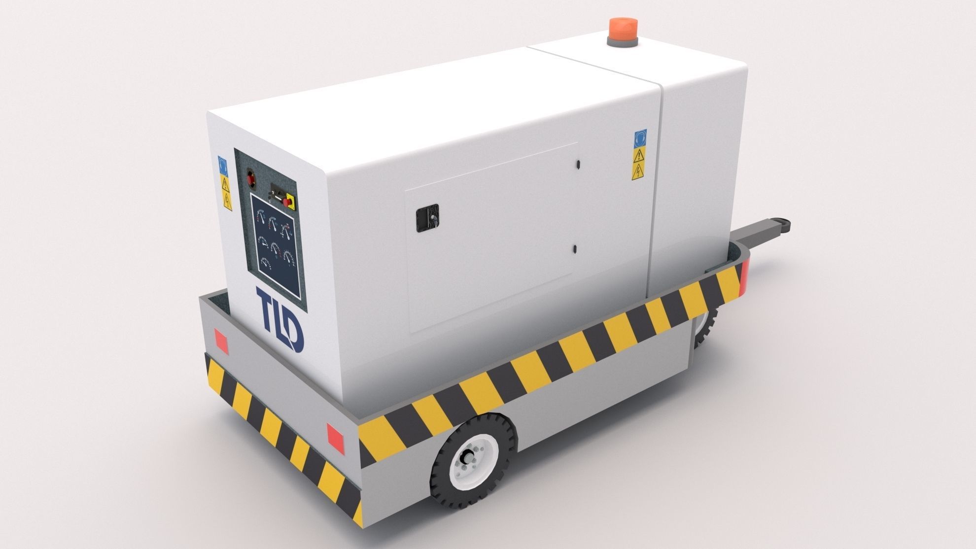 Ground Power Unit Low-poly 3D model_2