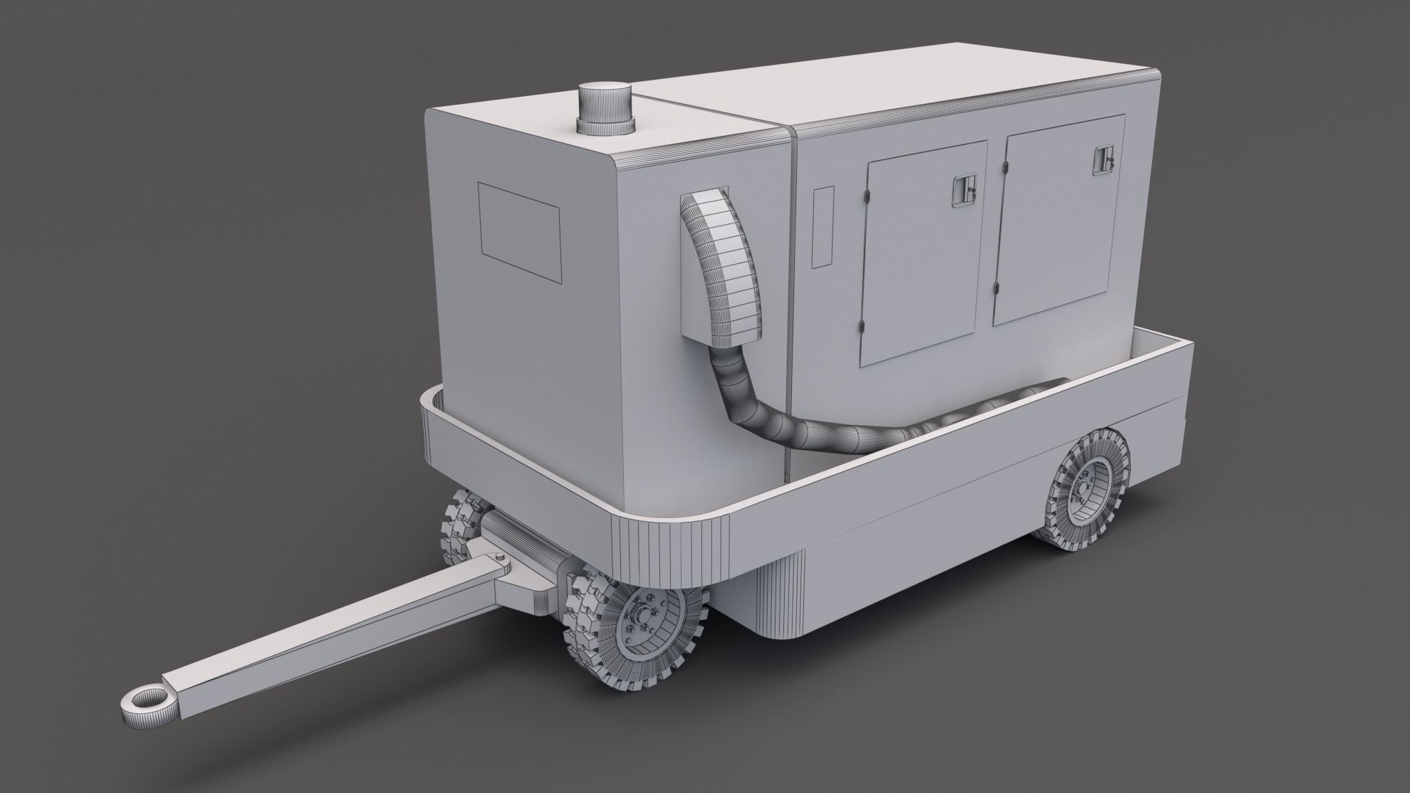 Ground Power Unit Low-poly 3D model_5