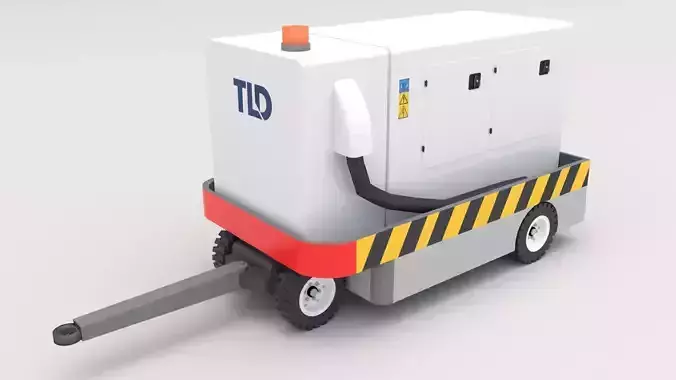 Ground Power Unit Low-poly 3D model