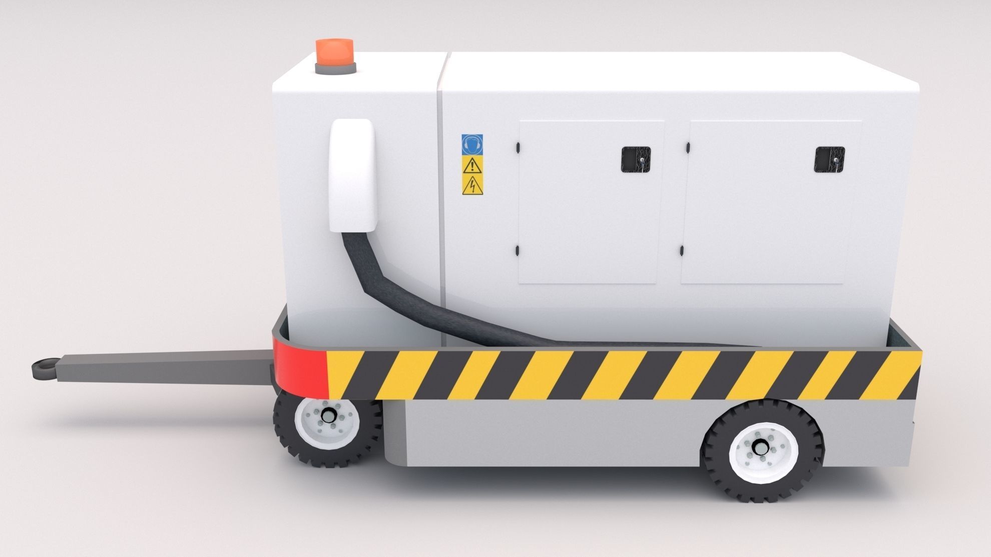 Ground Power Unit Low-poly 3D model_4