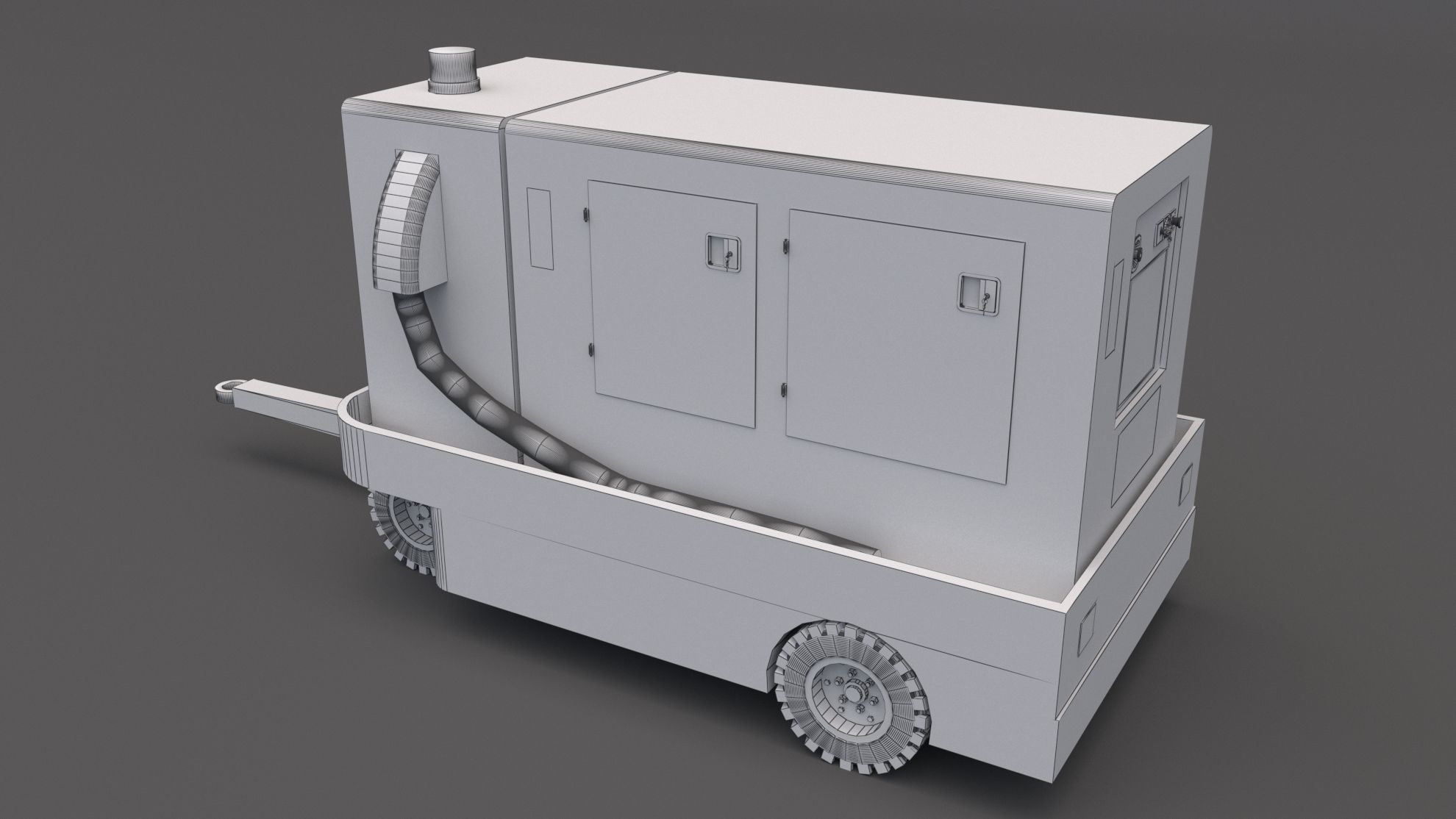 Ground Power Unit Low-poly 3D model_6