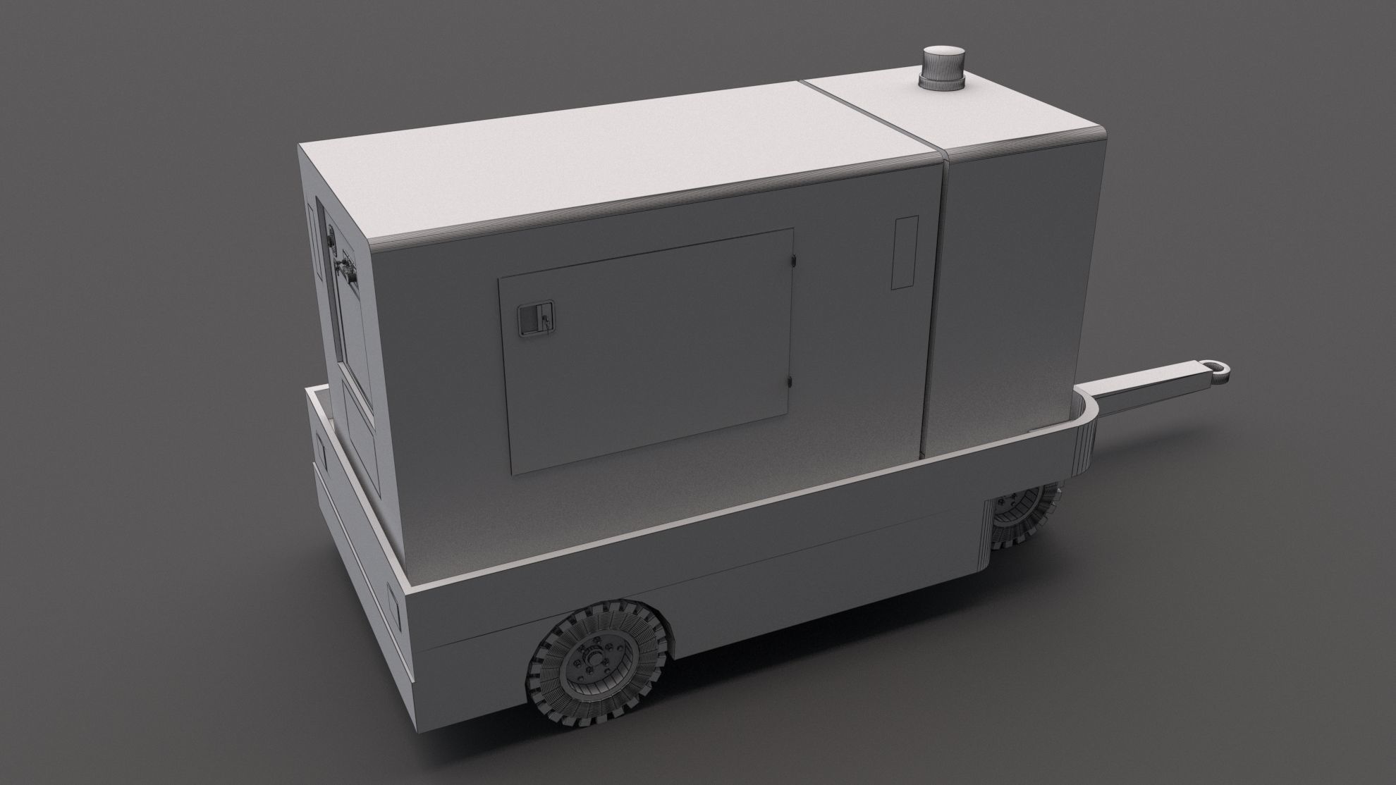 Ground Power Unit Low-poly 3D model_7