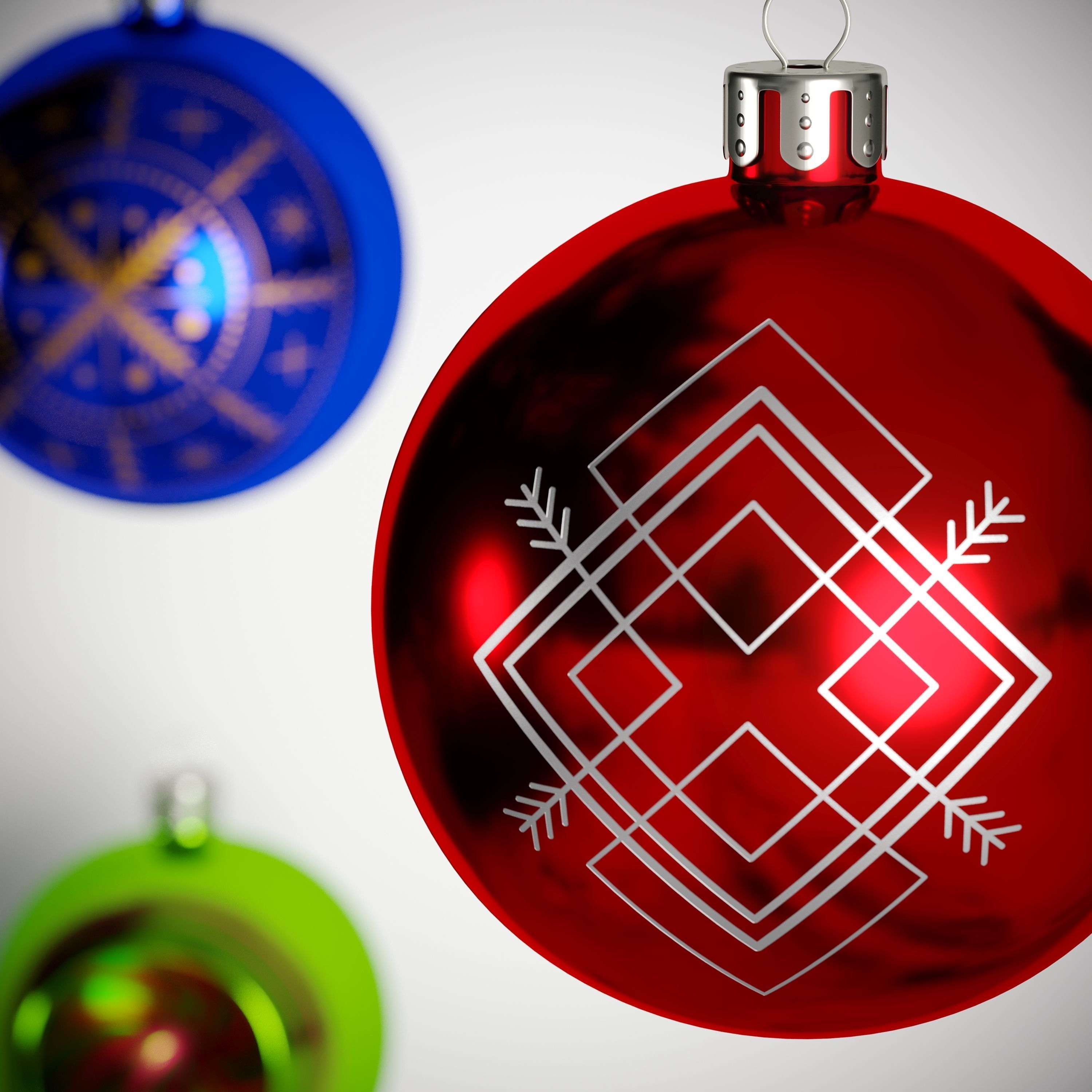 Christmas Toys with Patterns 3D model_12