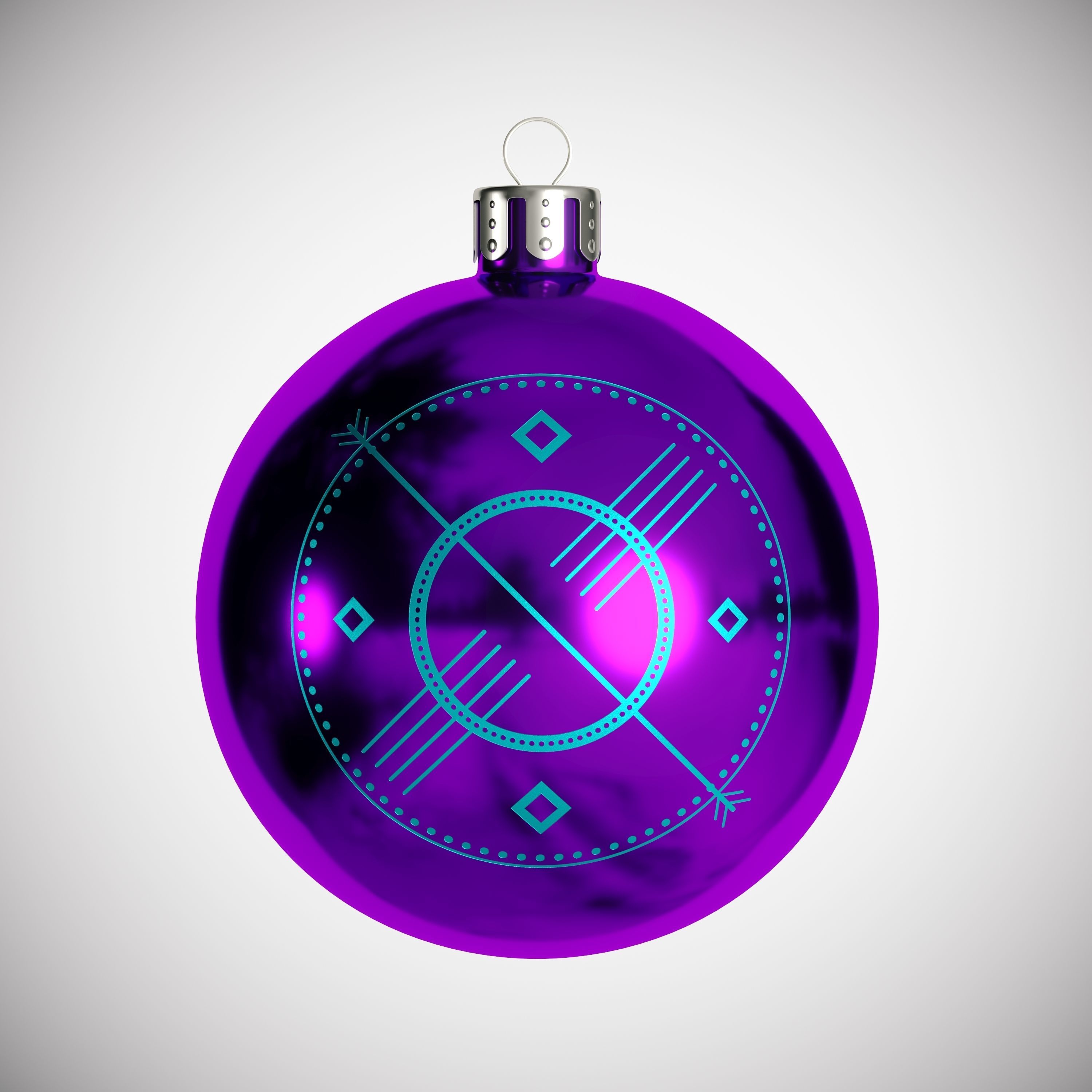 Christmas Toys with Patterns 3D model_10