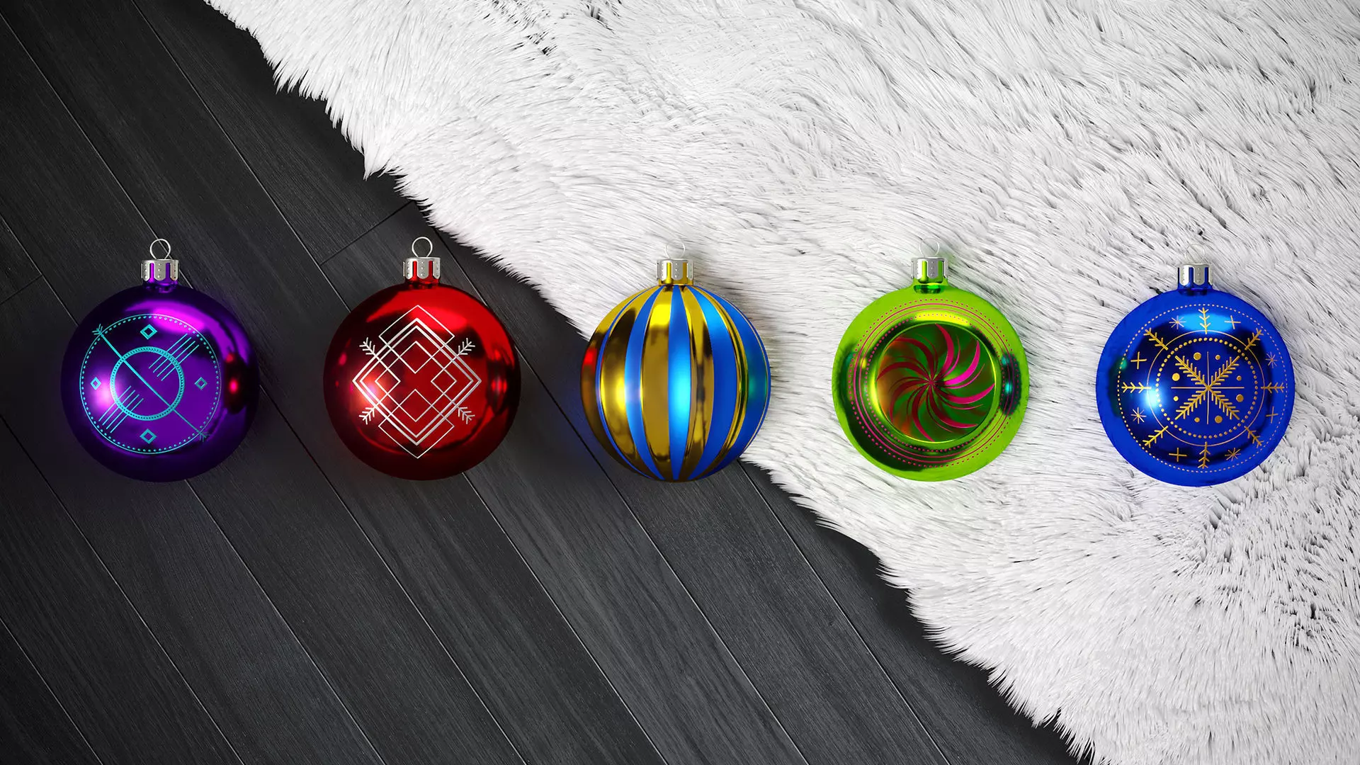 Christmas Toys with Patterns 3D model_0