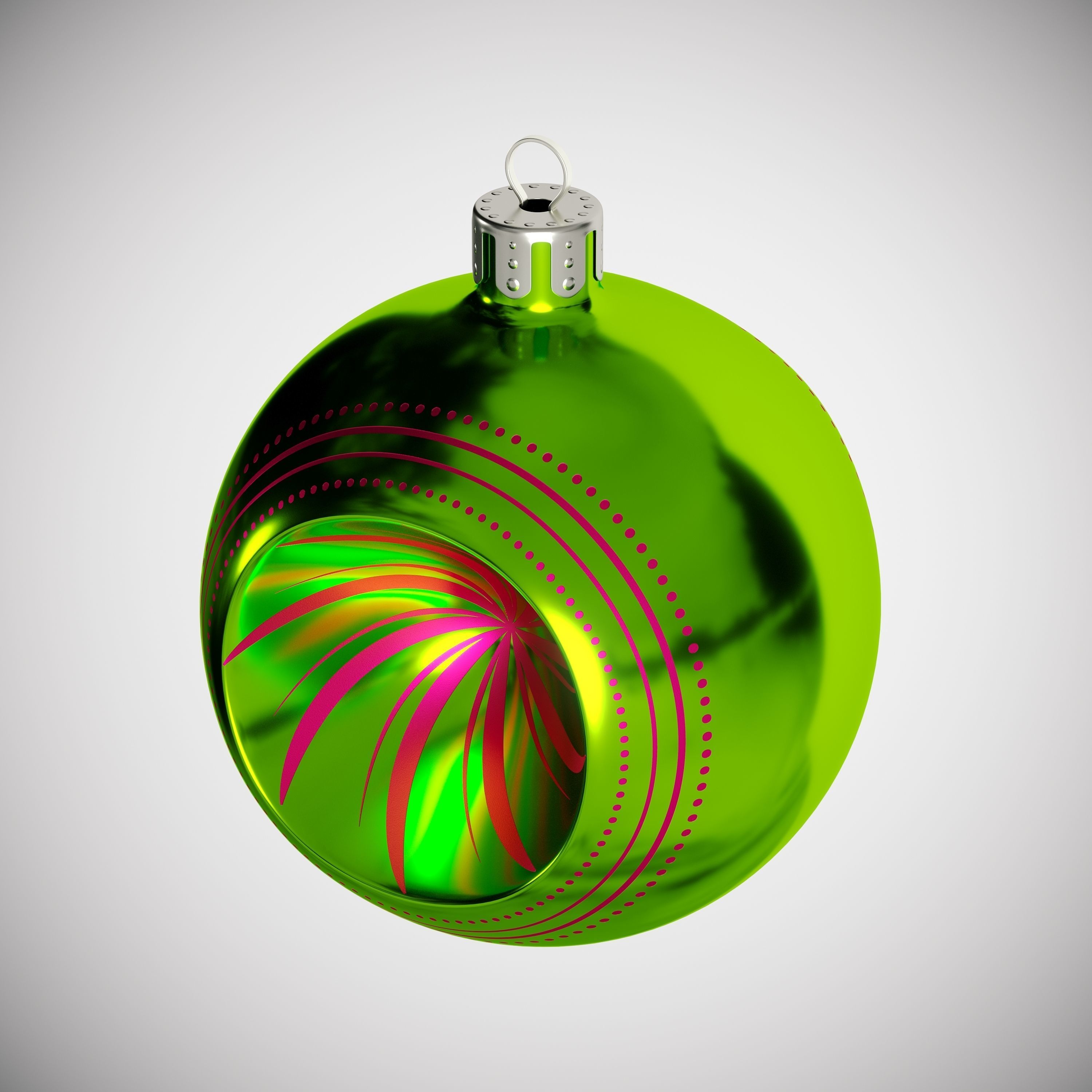Christmas Toys with Patterns 3D model_3