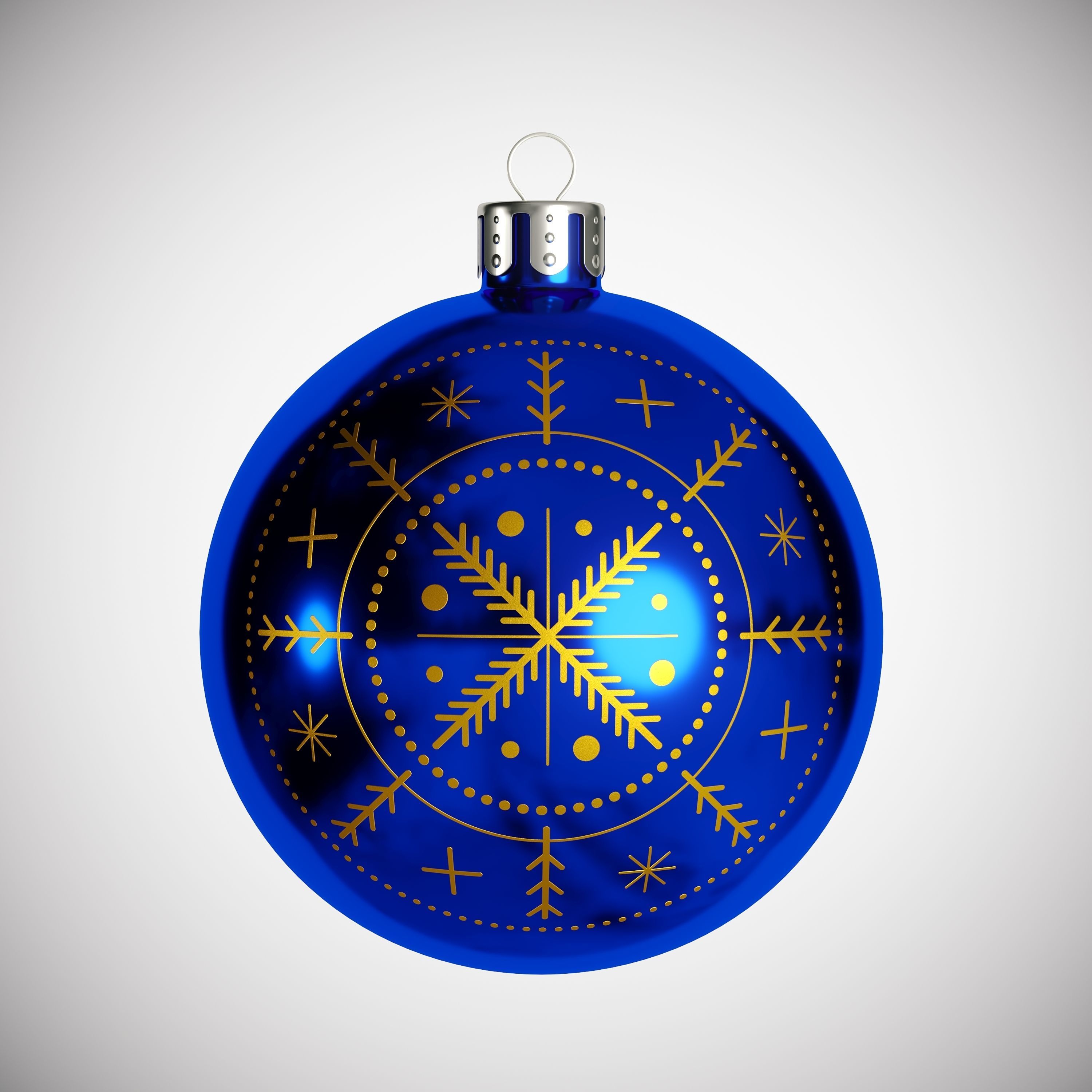 Christmas Toys with Patterns 3D model_6