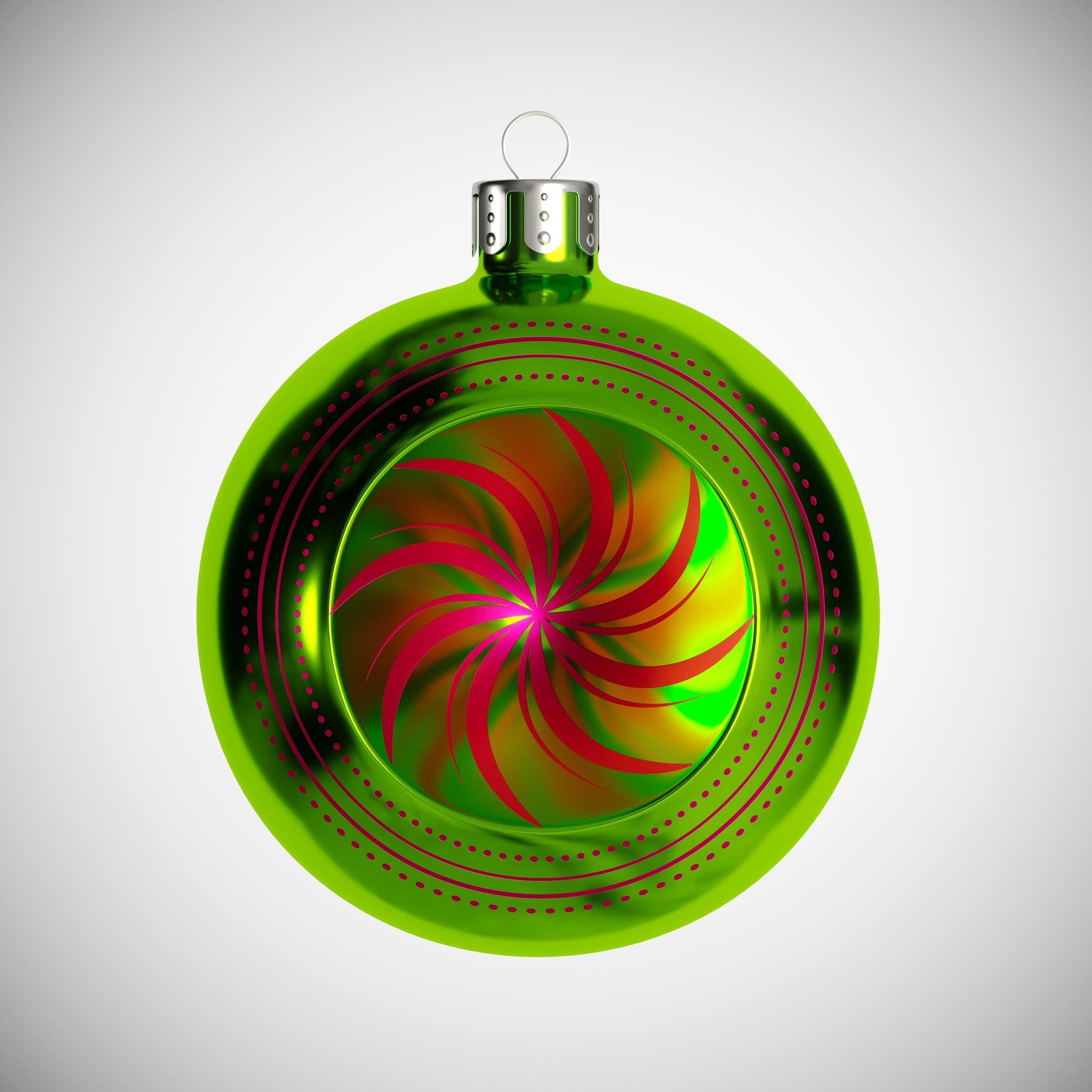 Christmas Toys with Patterns 3D model_2