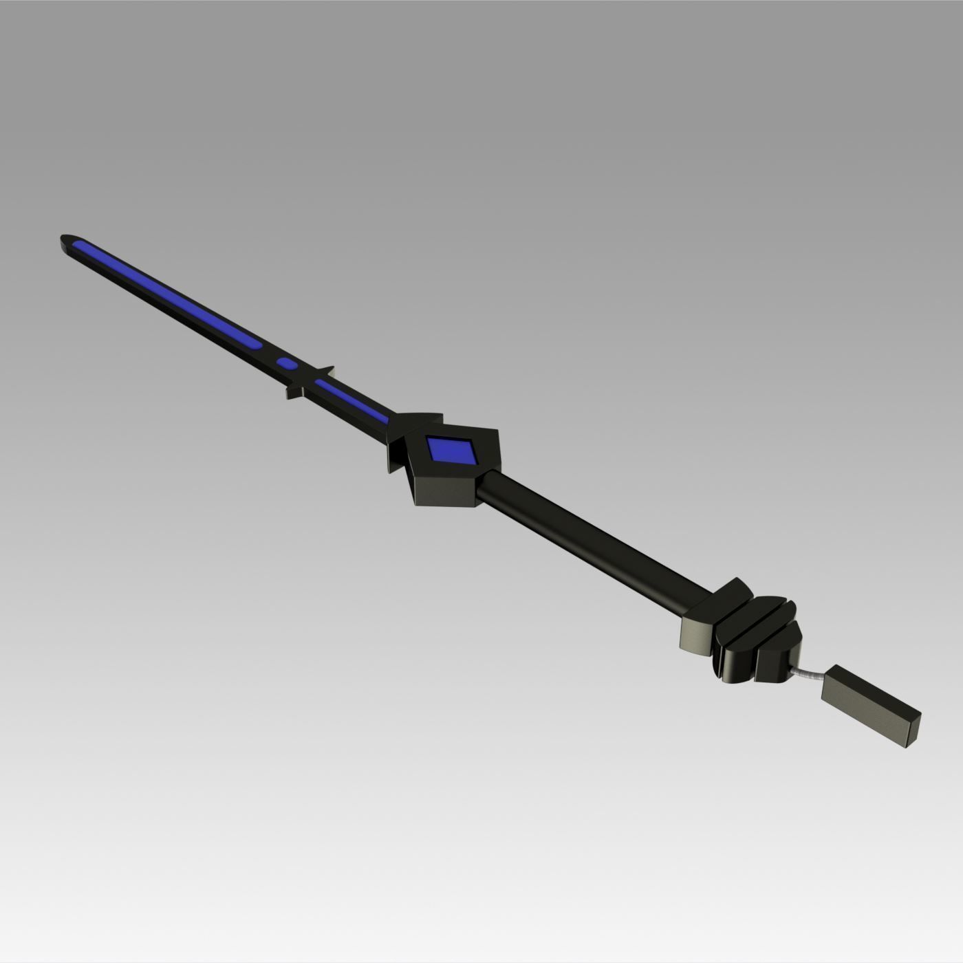 Arknights Steward Sword Cosplay Weapon Prop 3D print model_8
