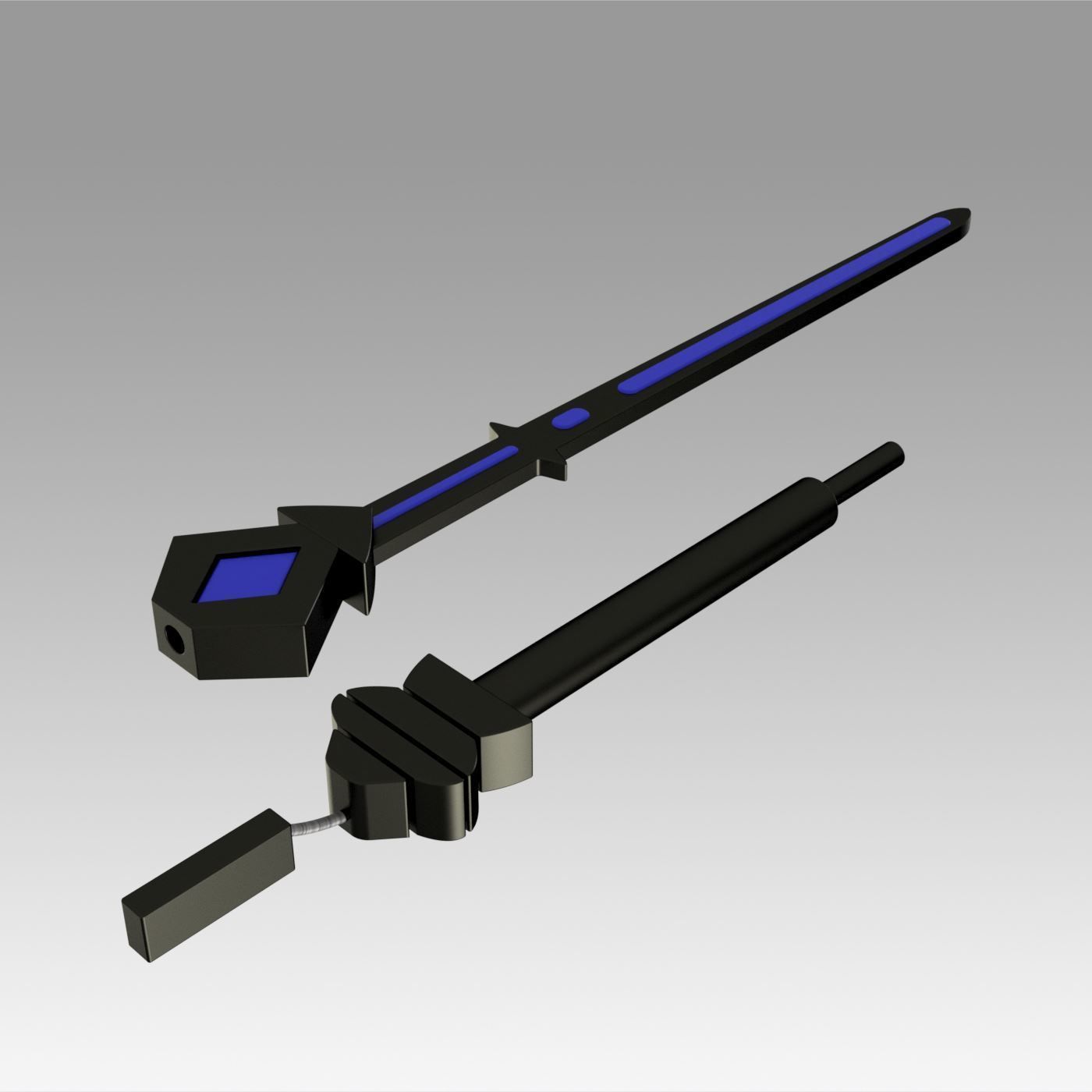Arknights Steward Sword Cosplay Weapon Prop 3D print model_10