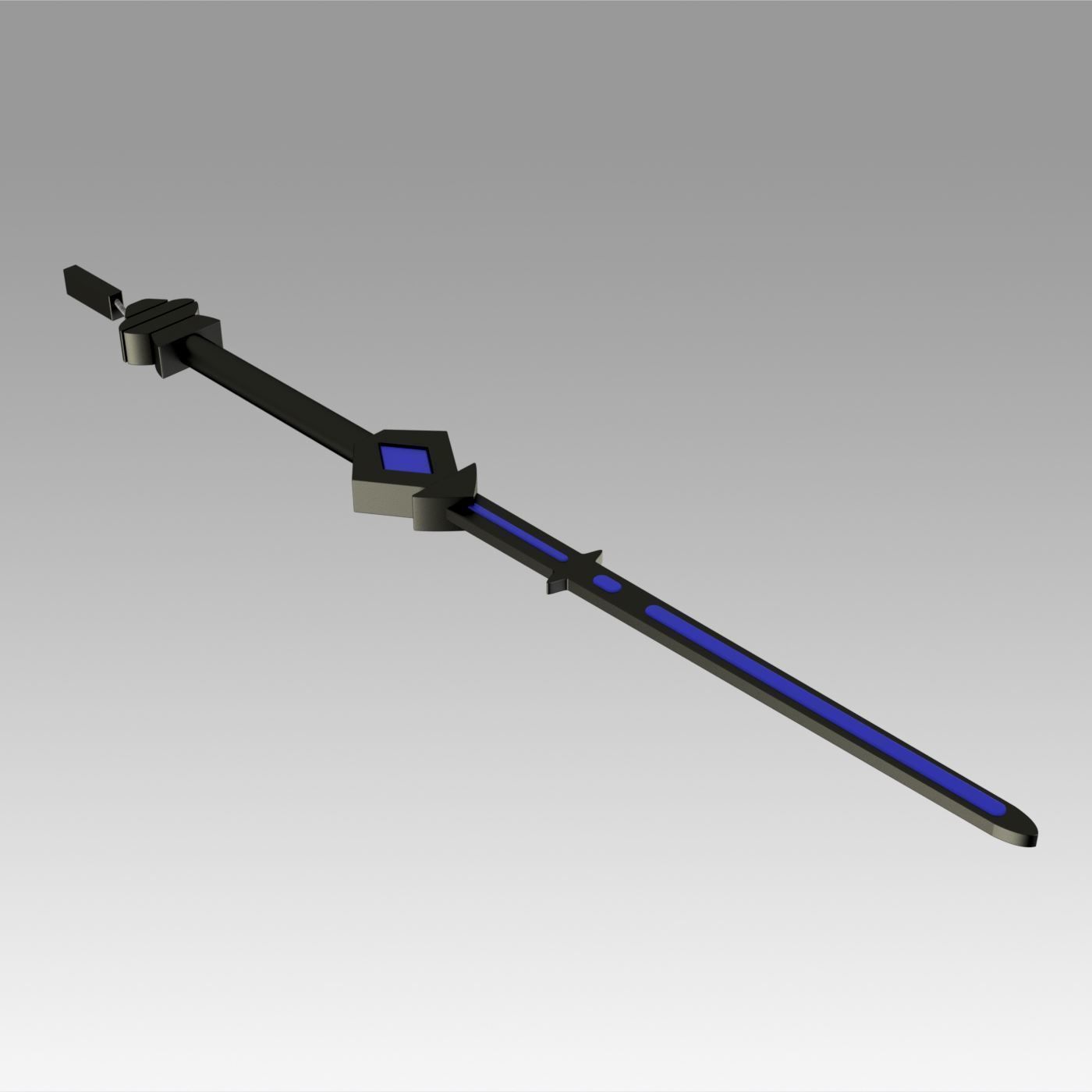 Arknights Steward Sword Cosplay Weapon Prop 3D print model_4