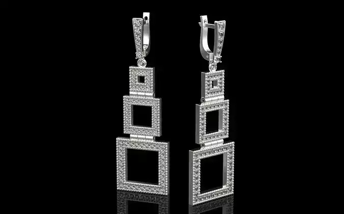 Square earring