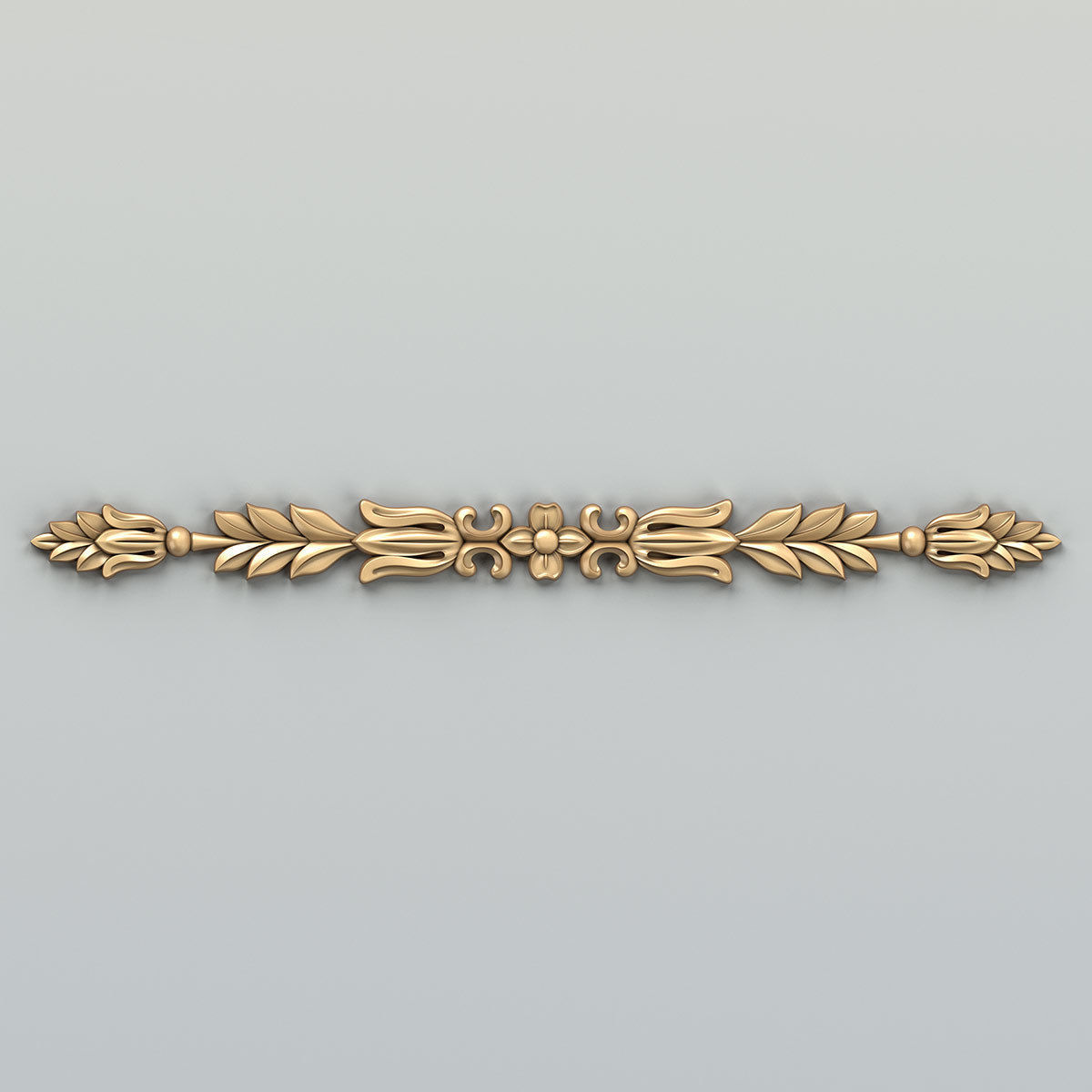 Carved decor horizontal 037 3D model_2