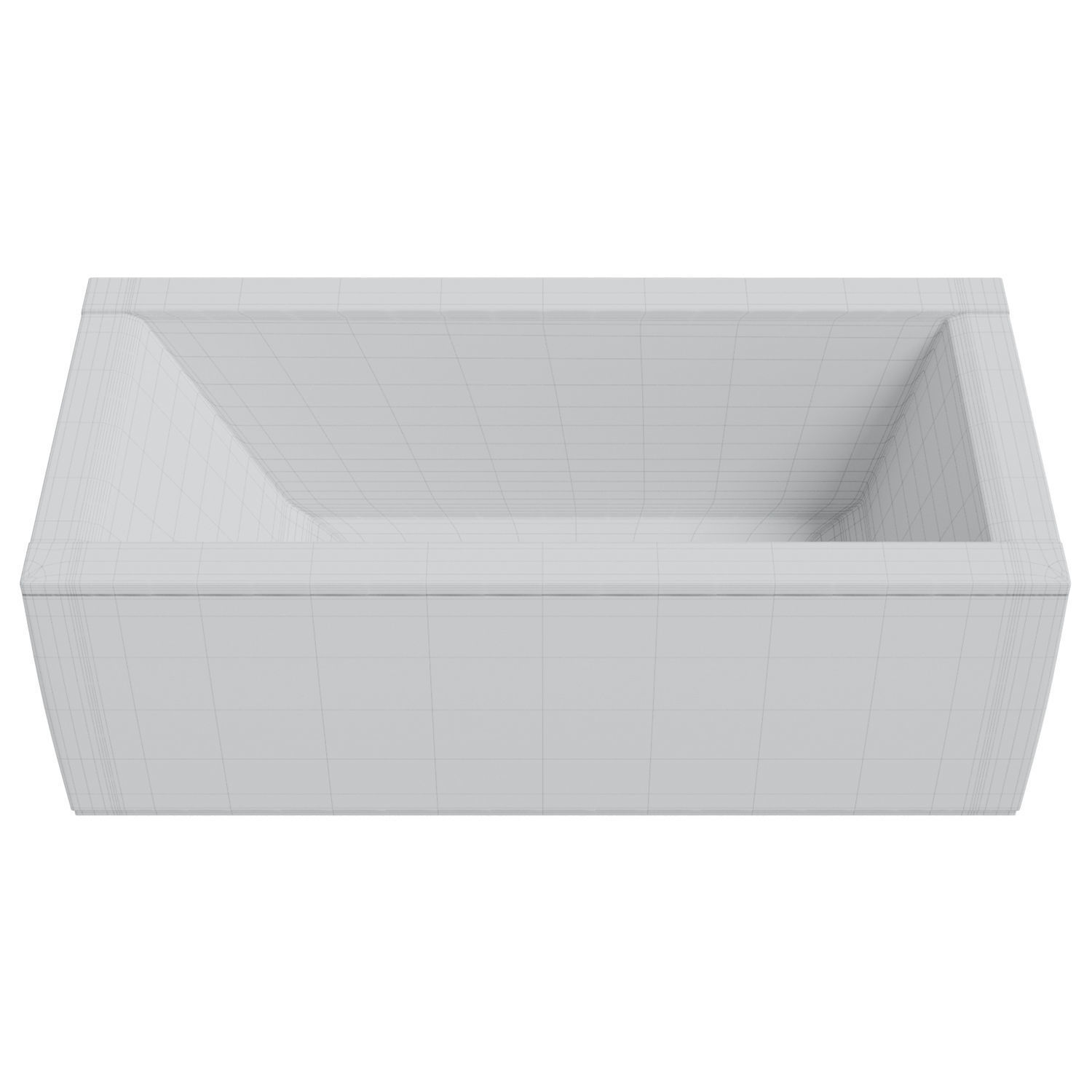 Acrylic bathtub Pool Spa Windsor 180x85 cm 3D model_3