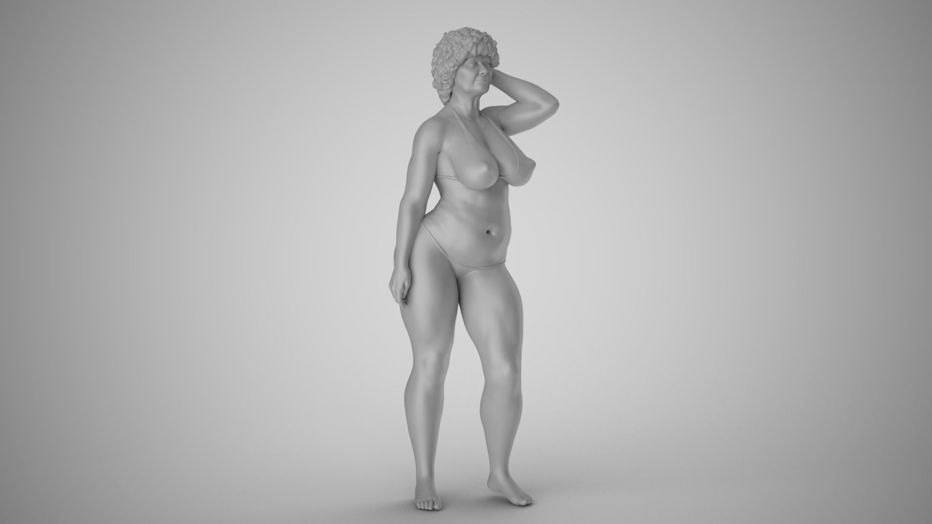 Old Lady 3D print model_2