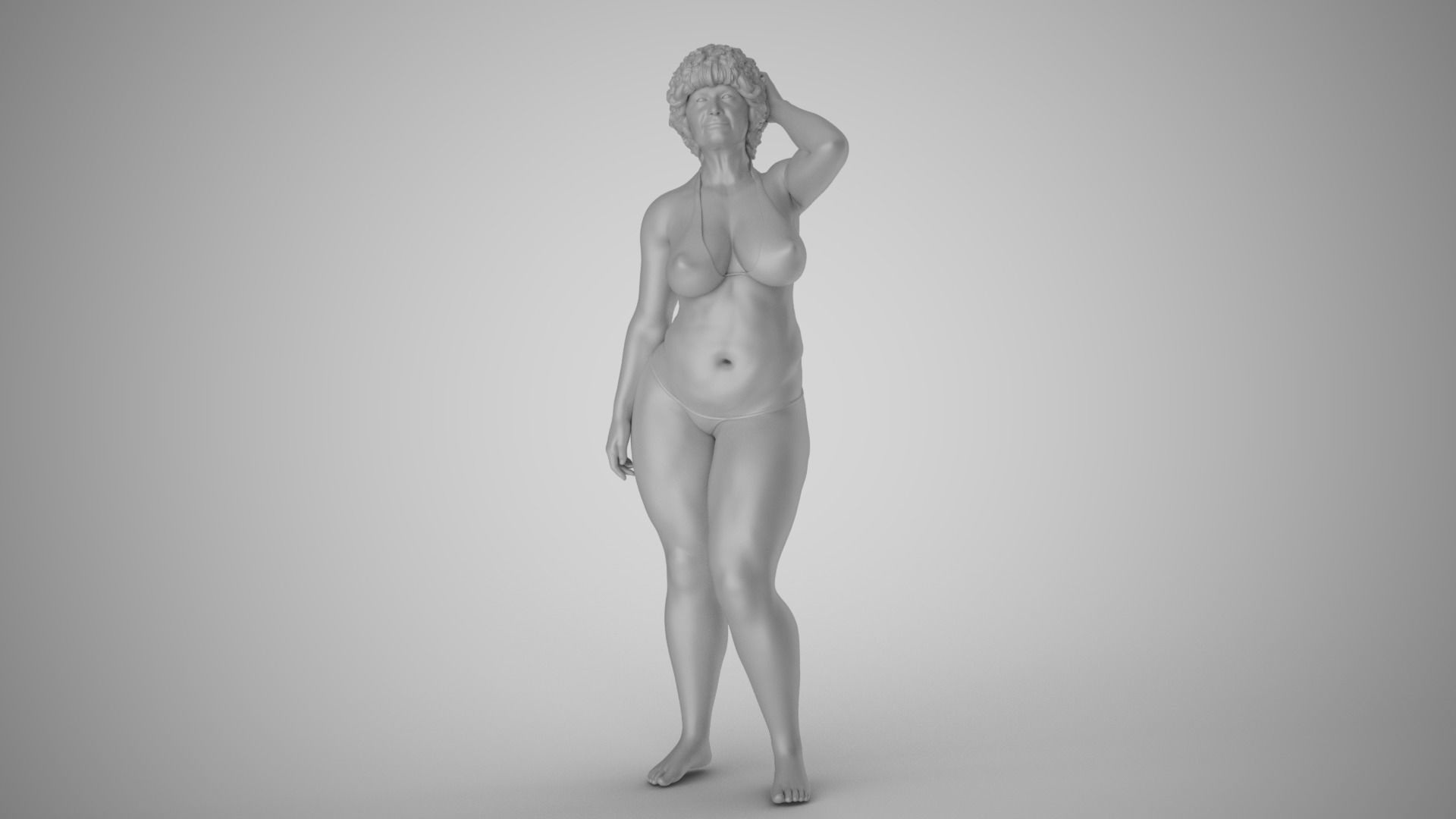 Old Lady 3D print model_3