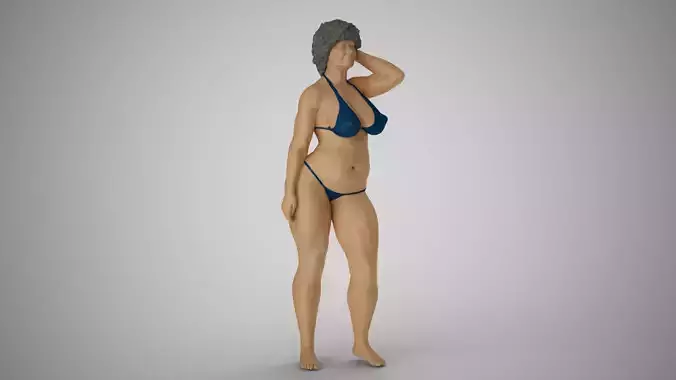 Old Lady 3D print model