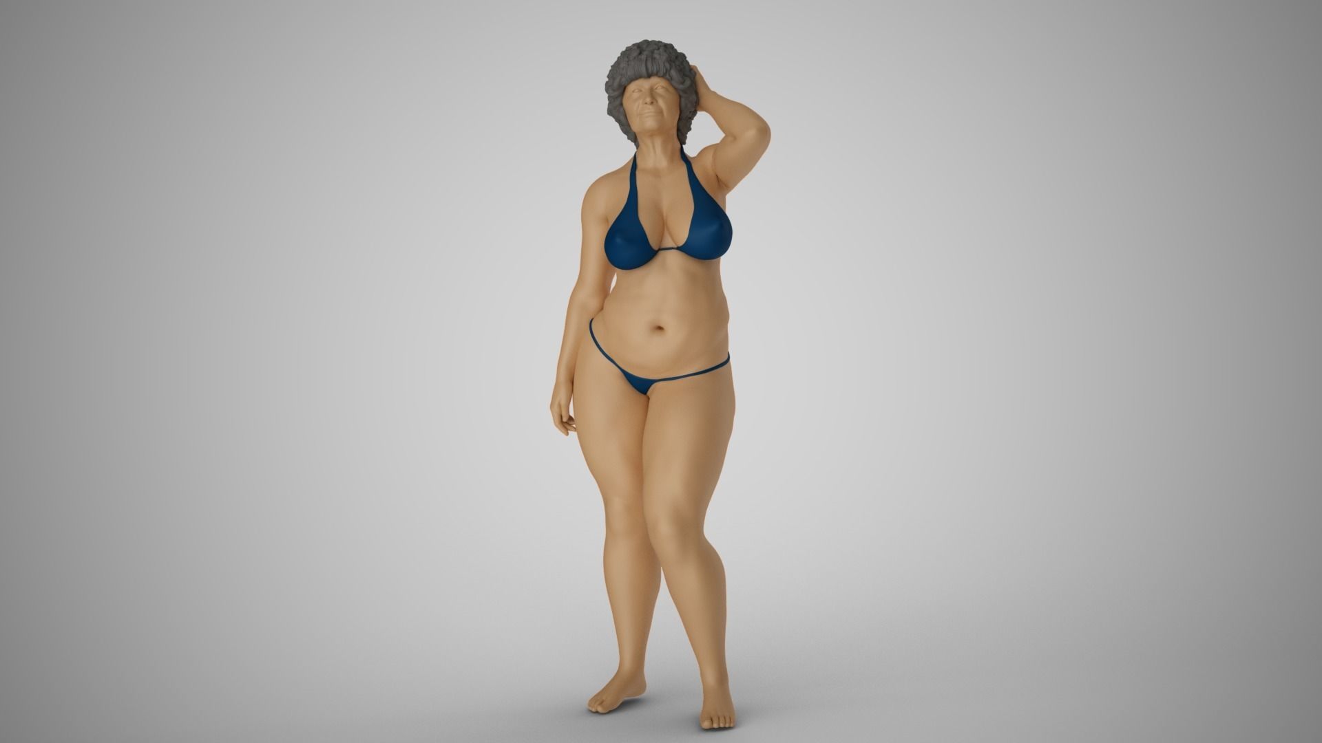 Old Lady 3D print model_4