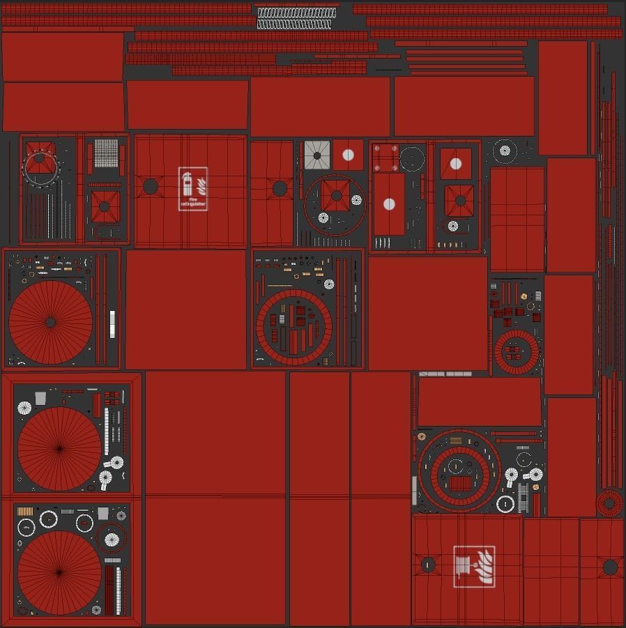 Hose reel case PBR Low-poly 3D model_10