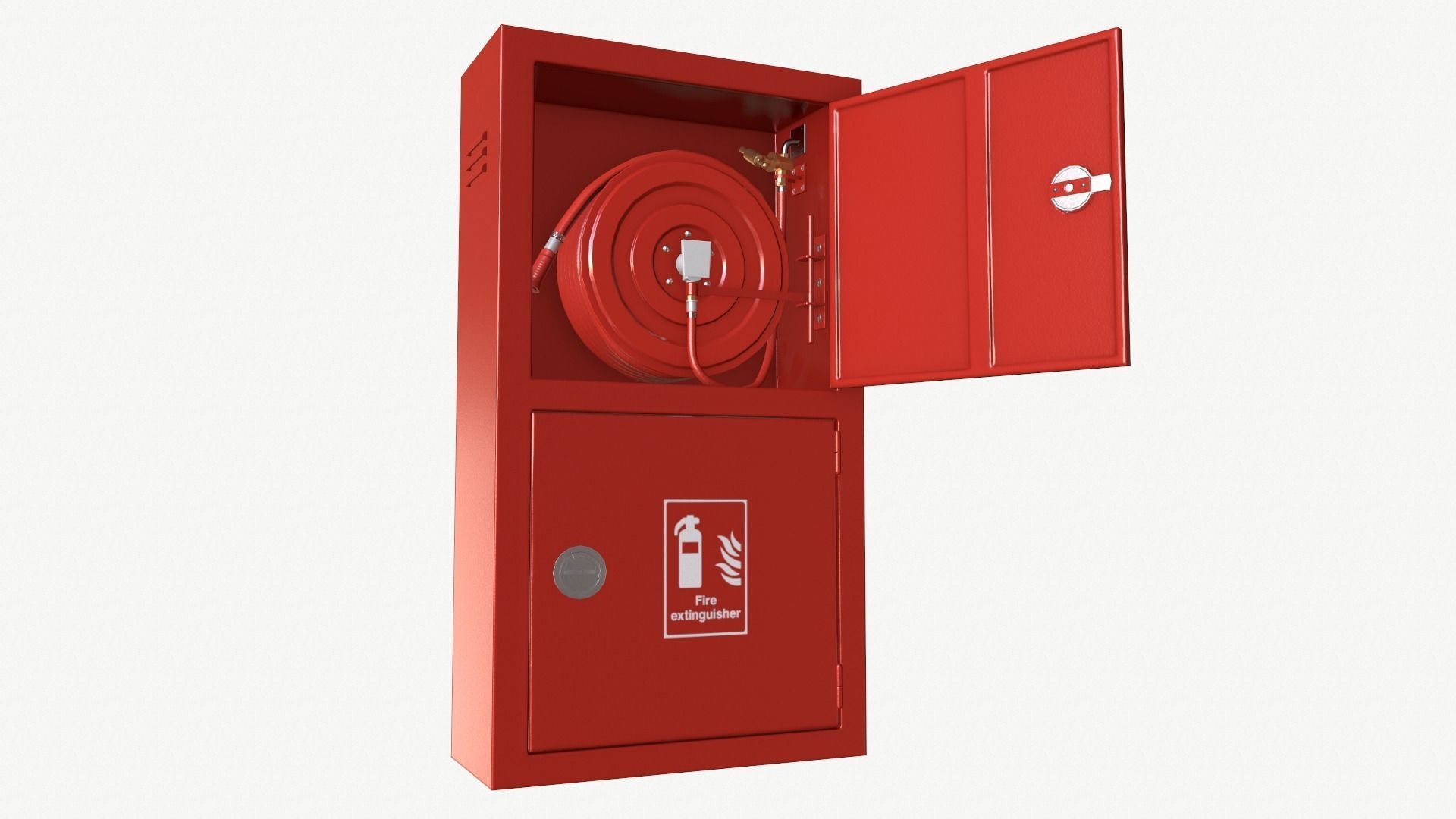 Hose reel case PBR Low-poly 3D model_12