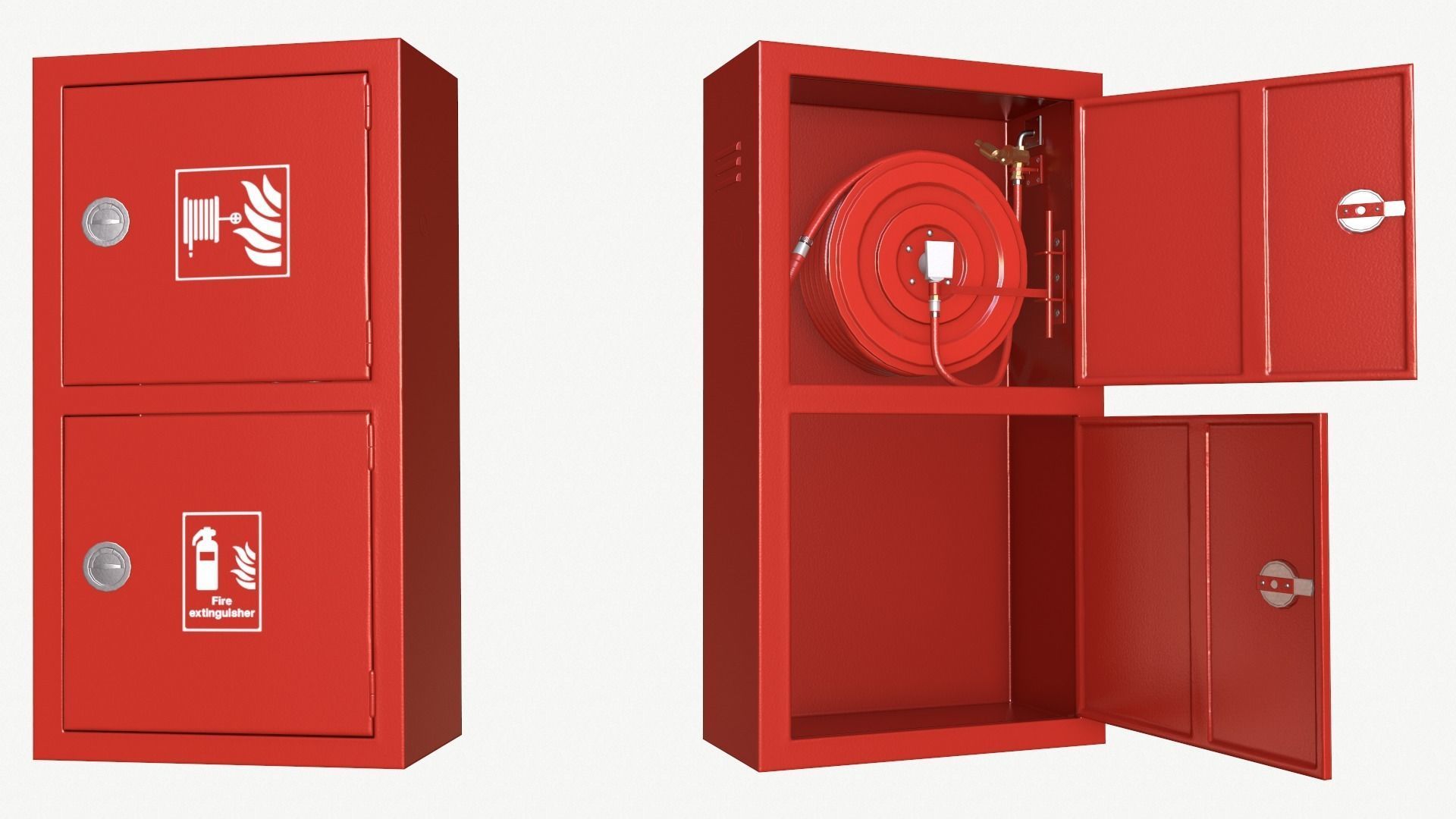 Hose reel case PBR Low-poly 3D model_3