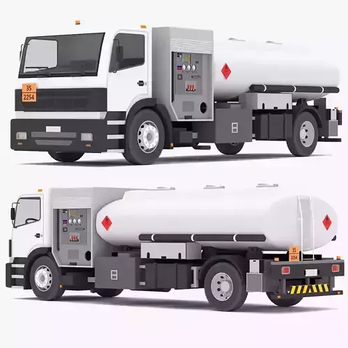 Generic Fueler Aircraft Low-poly 3D model