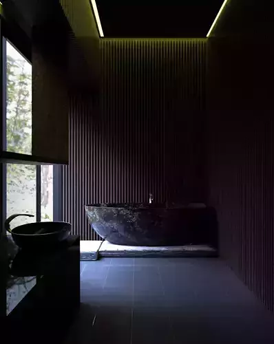 Modern Bathroom Scene