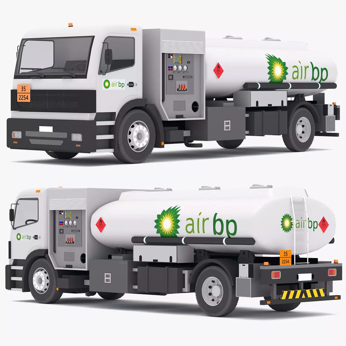 Fueler Aircraft BP Low-poly 3D model