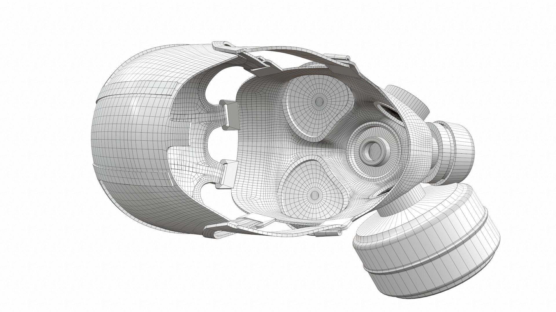 Gas Mask 01 3D model_12