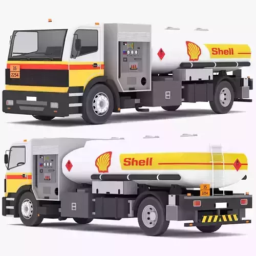 Fueler Aircraft Shell Low-poly 3D model