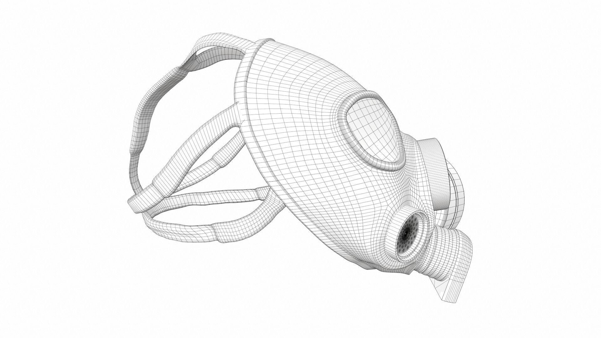 Gas Mask 02 3D model_8