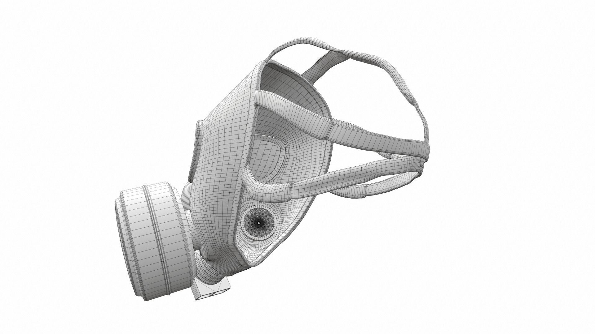 Gas Mask 02 3D model_10