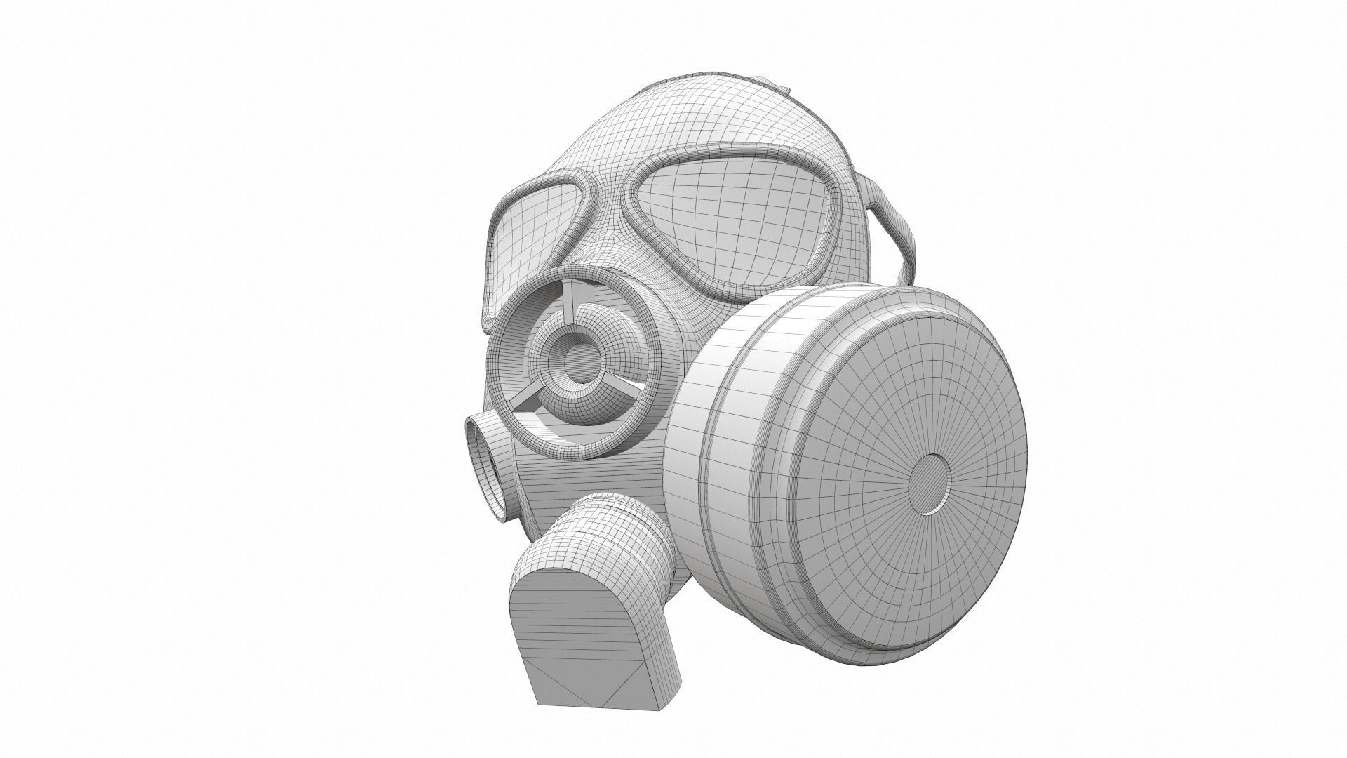 Gas Mask 02 3D model_9