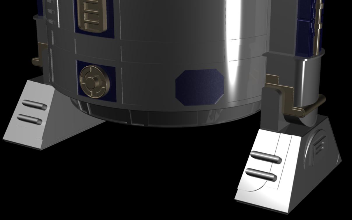 R2D2 Droid 3D model_4