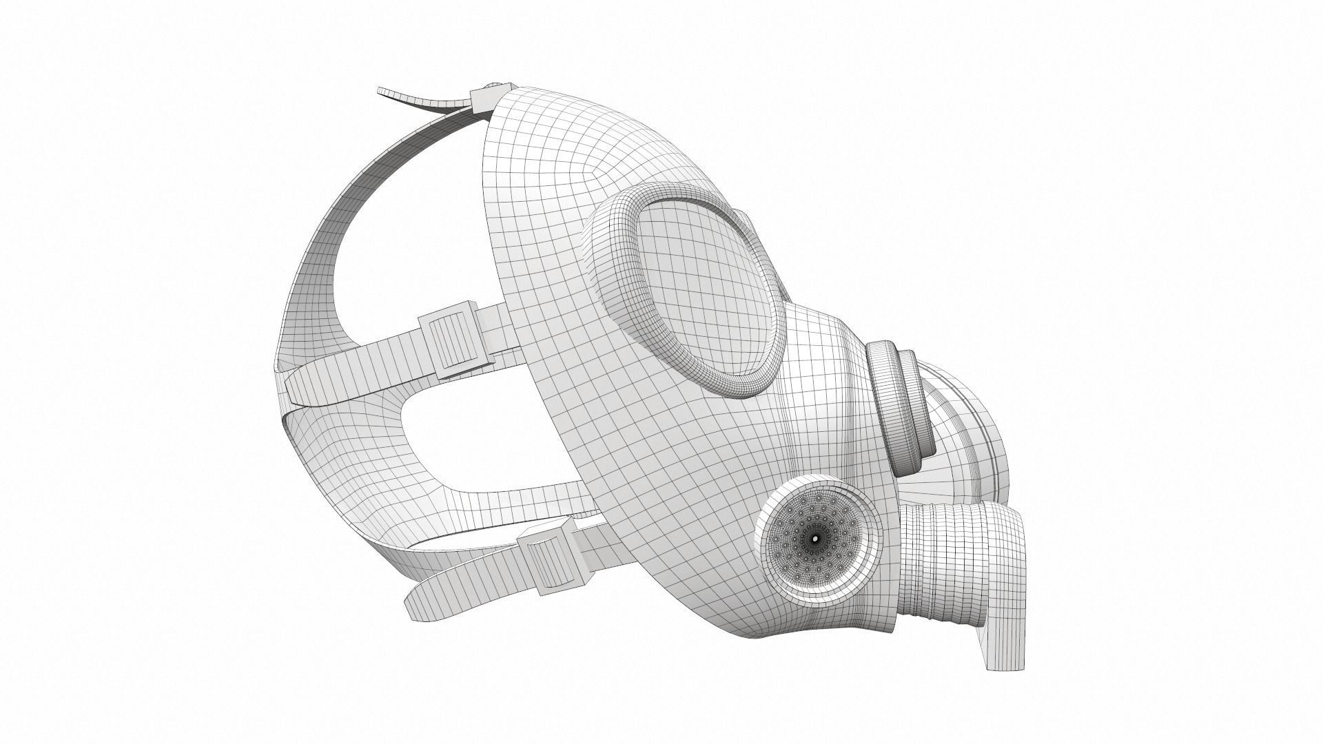 Gas Mask 03 3D model_9
