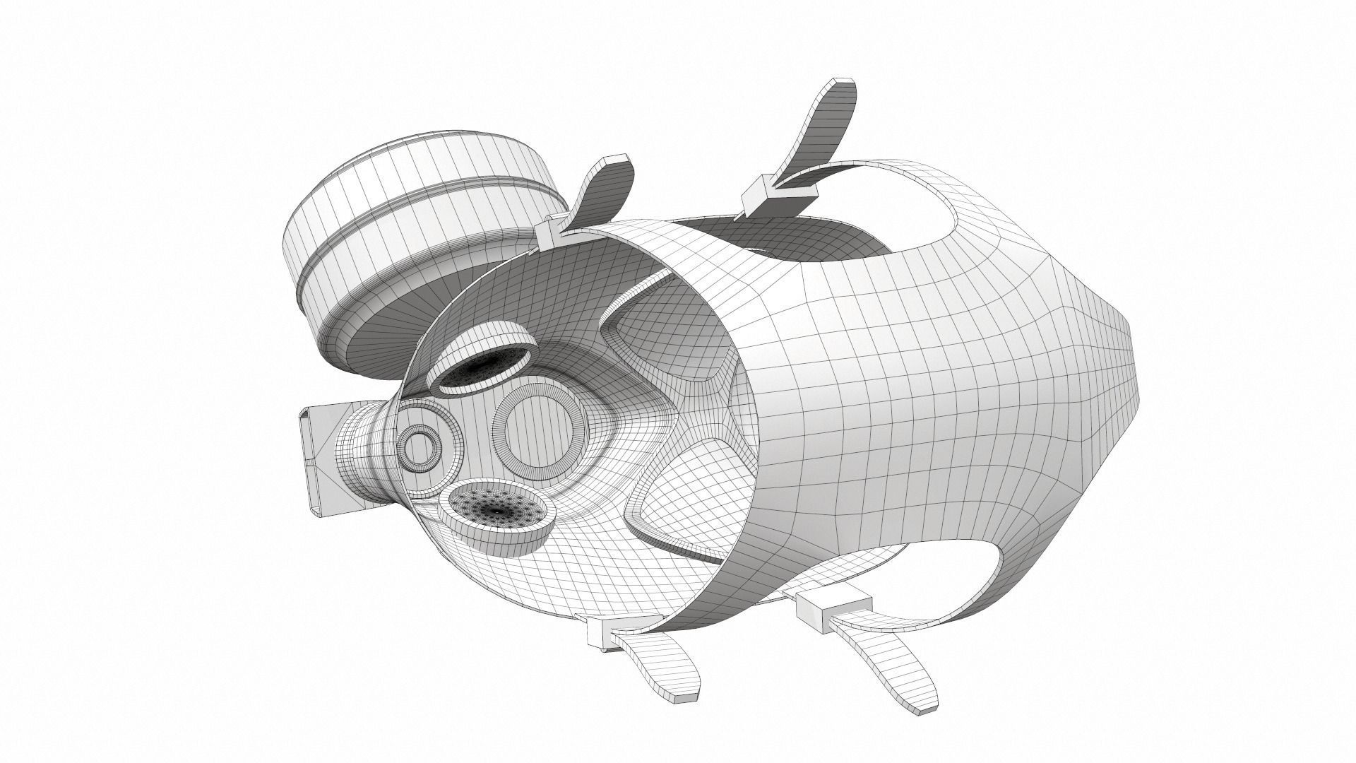 Gas Mask 03 3D model_12