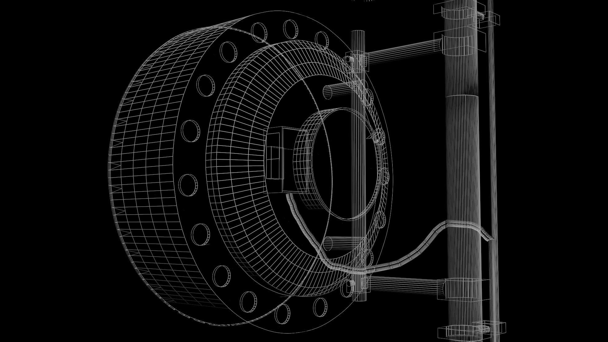 Cell Antenna Low-poly 3D model_8