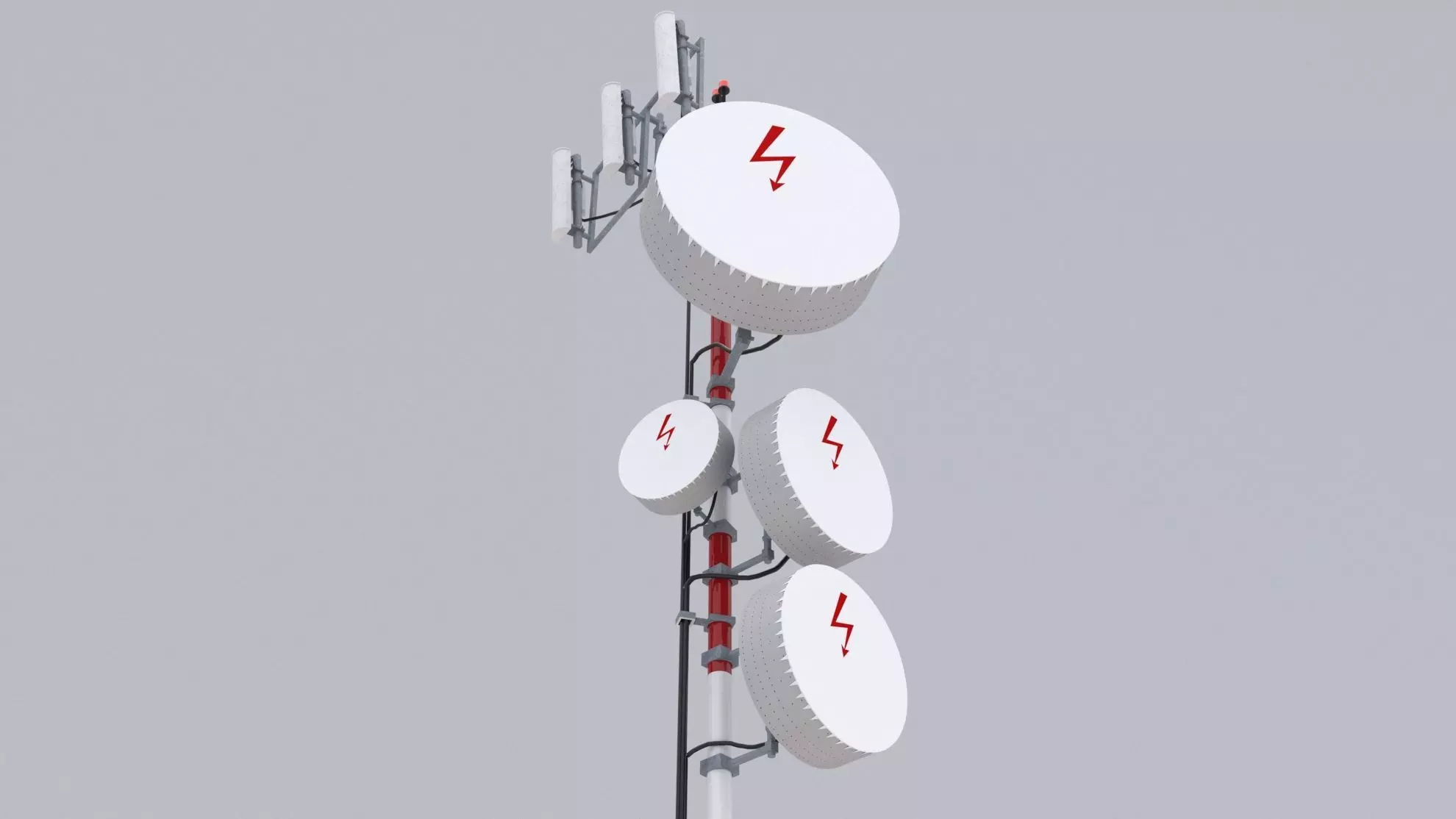 Cell Antenna Low-poly 3D model_0