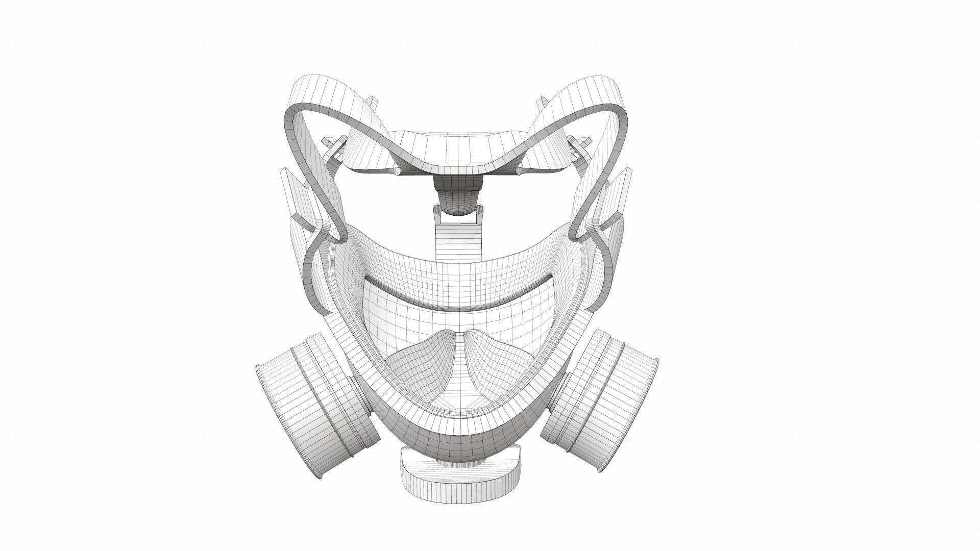 Gas Mask 05 3D model_12