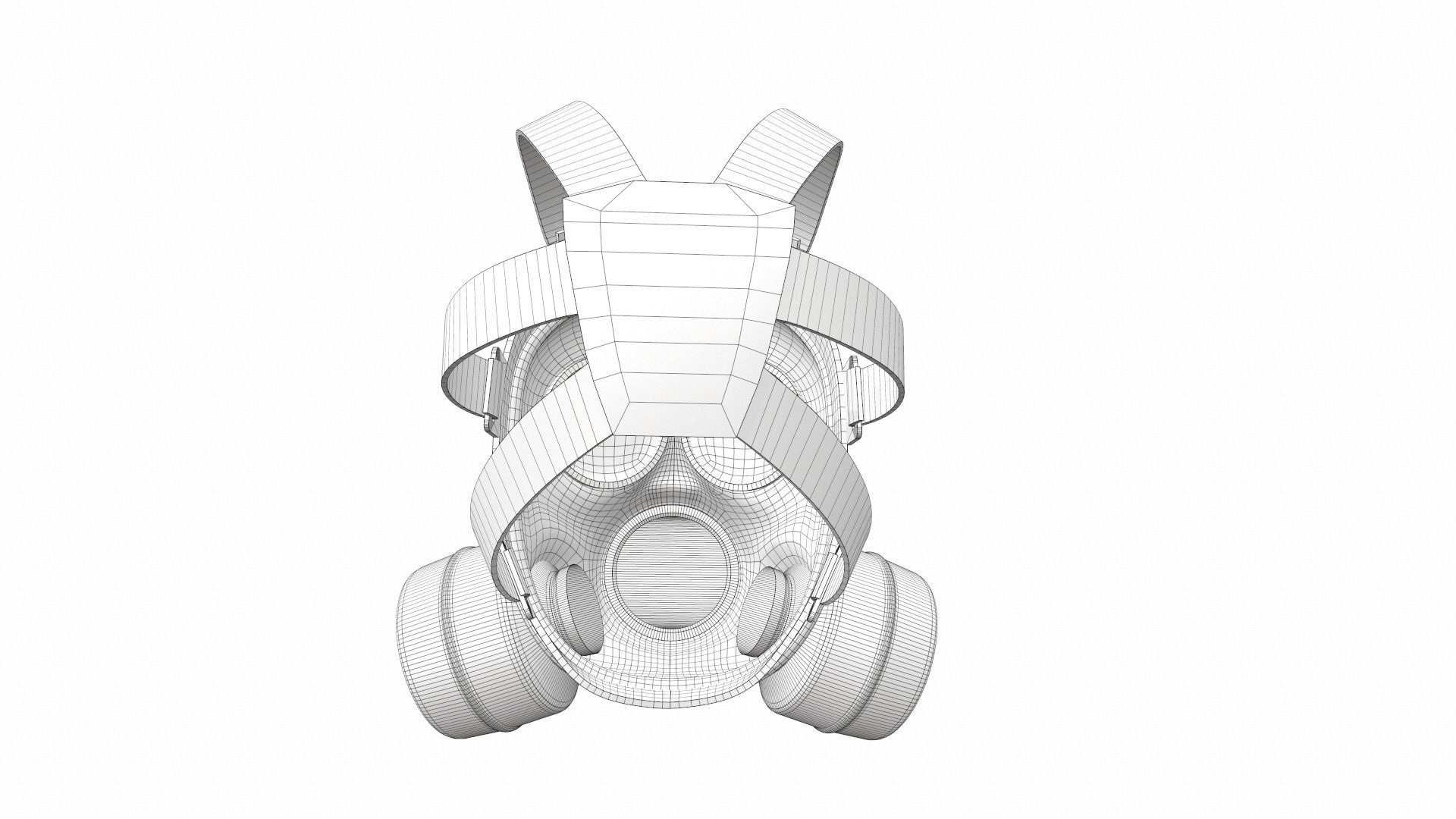 Gas Mask 06 3D model_11