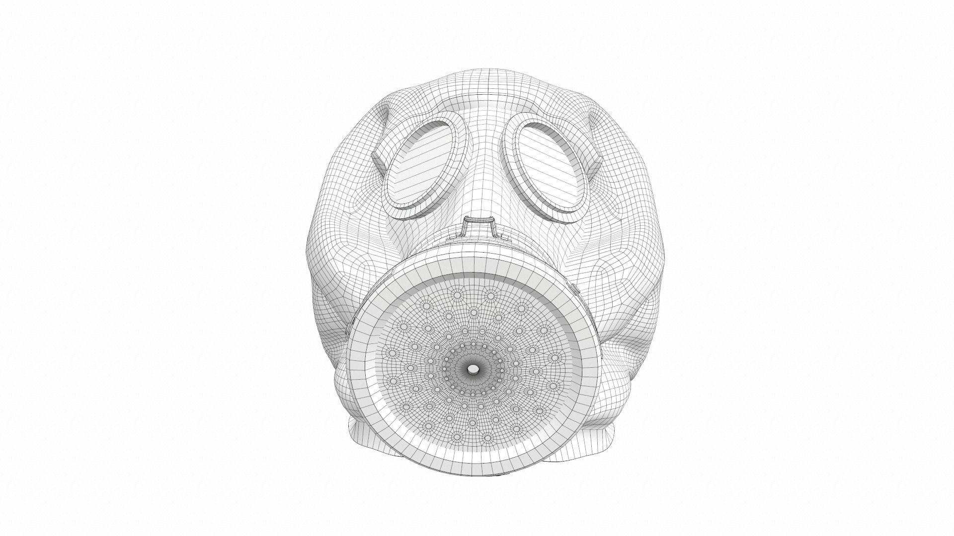 Gas Mask 08 3D model_9